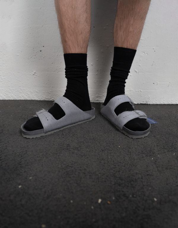 Fur Sandals Grey