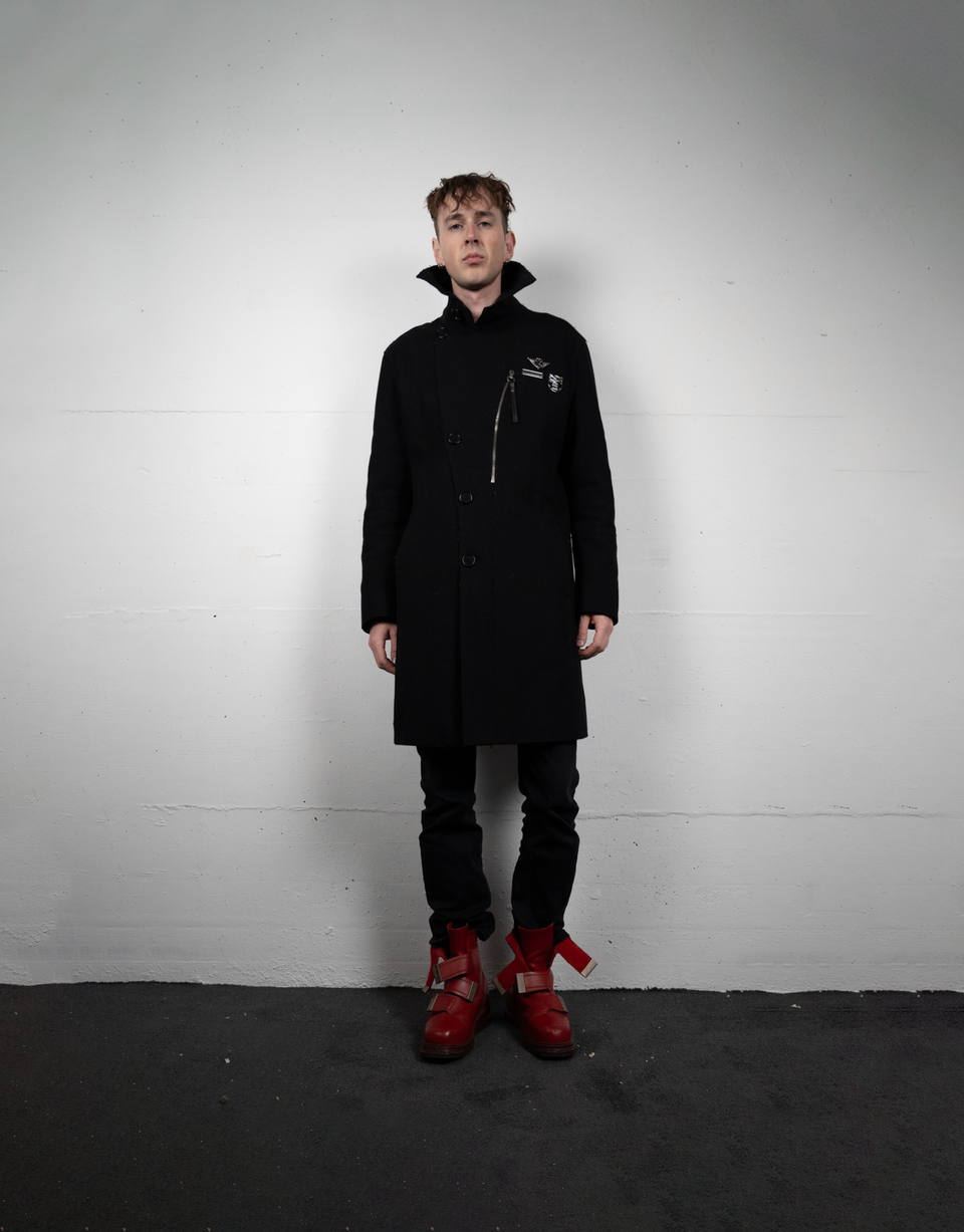 Zip Pin Wool Coat