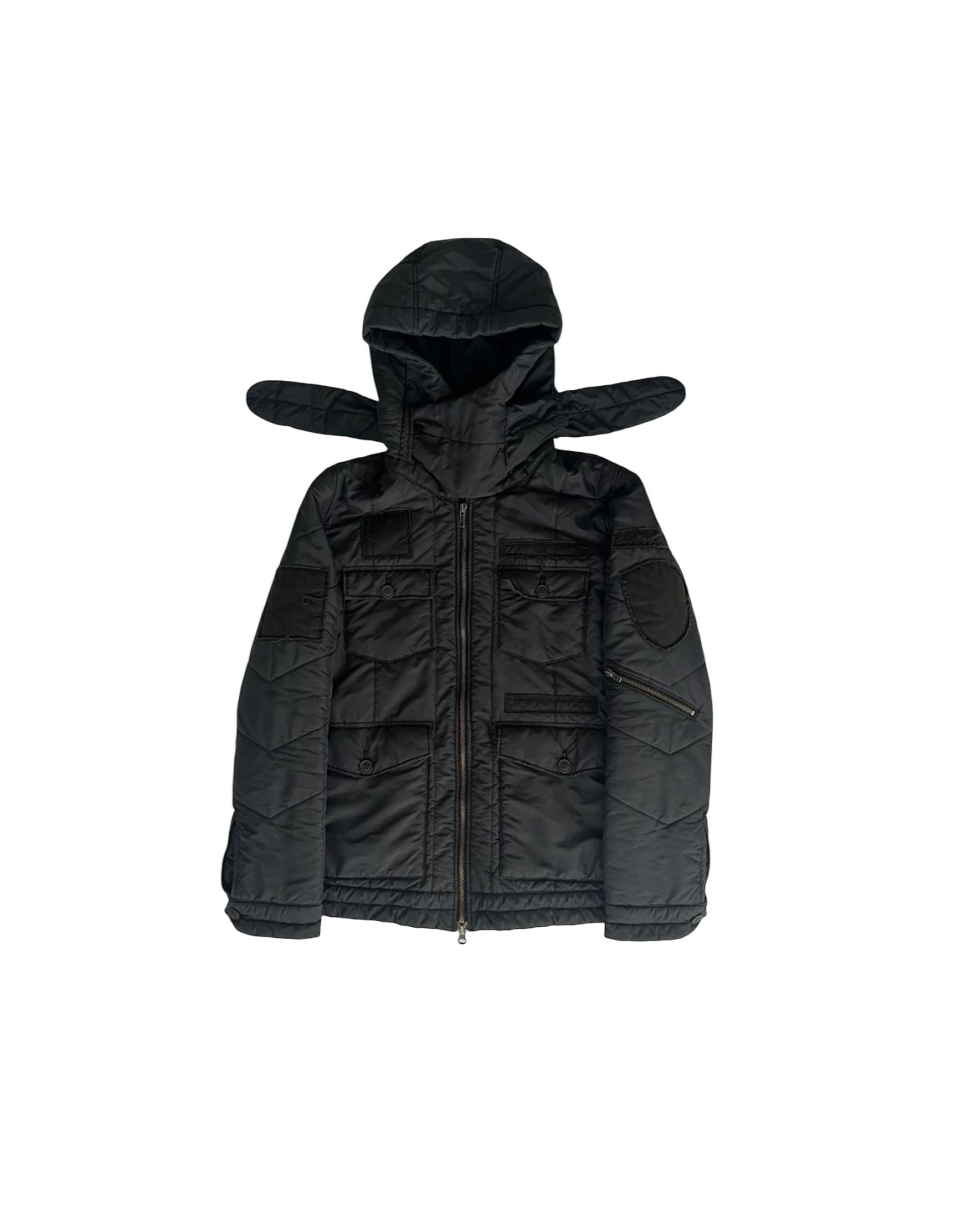 AW05 “Arts and Crafts” Patchwork Puffer Jacket Undercover