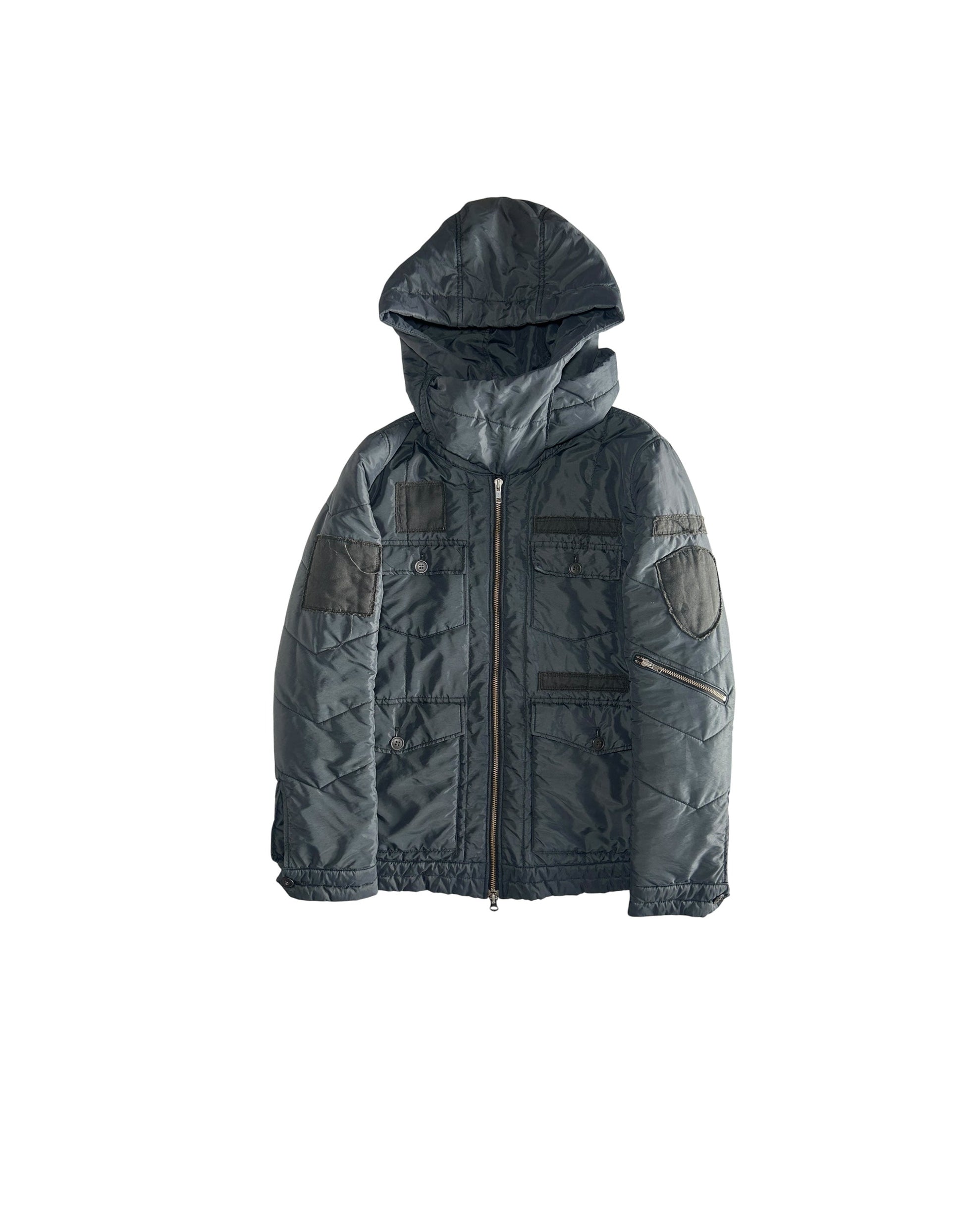 AW05 “Arts and Crafts” Patchwork Puffer Jacket Undercover