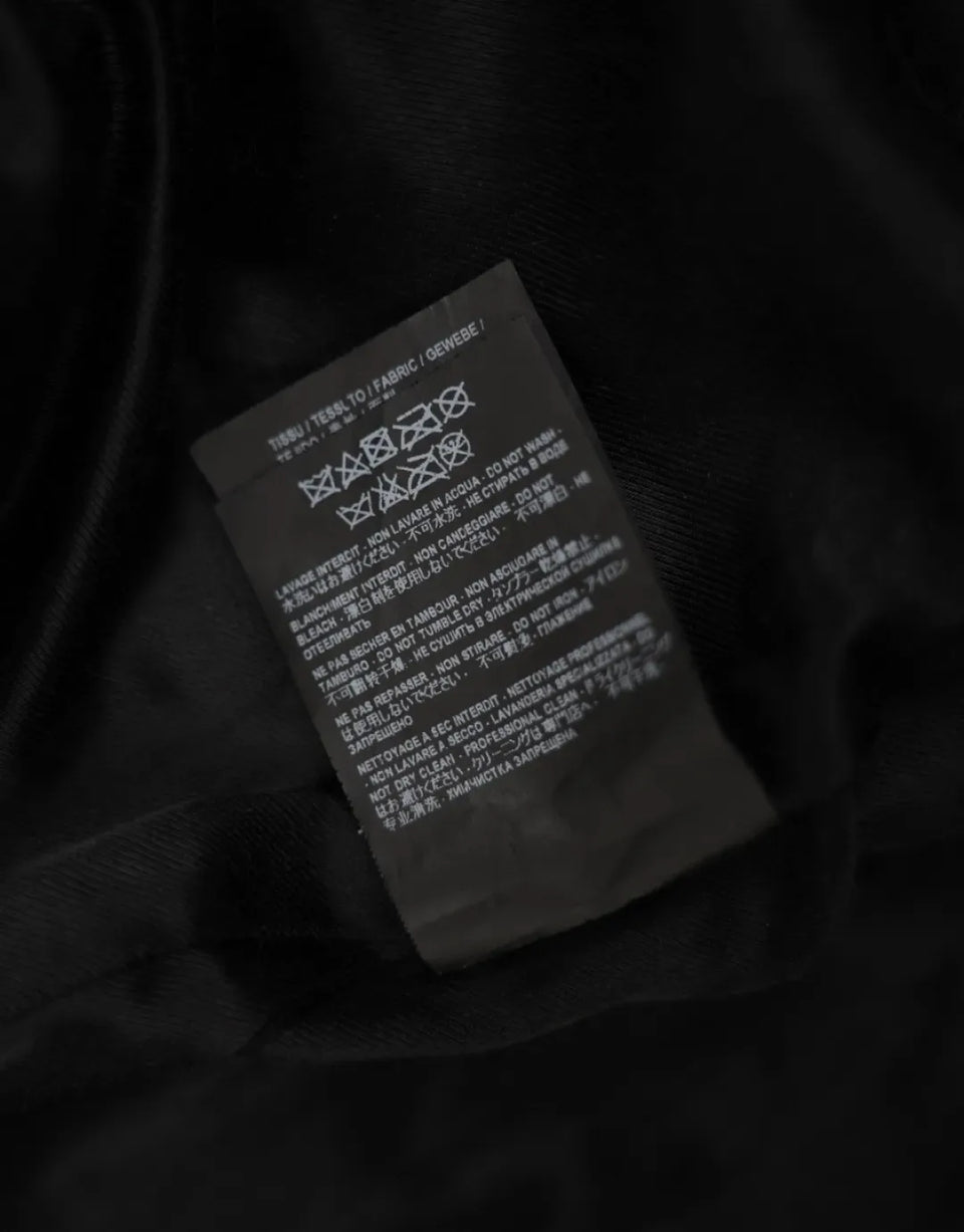 Saint Laurent FW15 FW15 Teddy Jacket Black White JK1075126