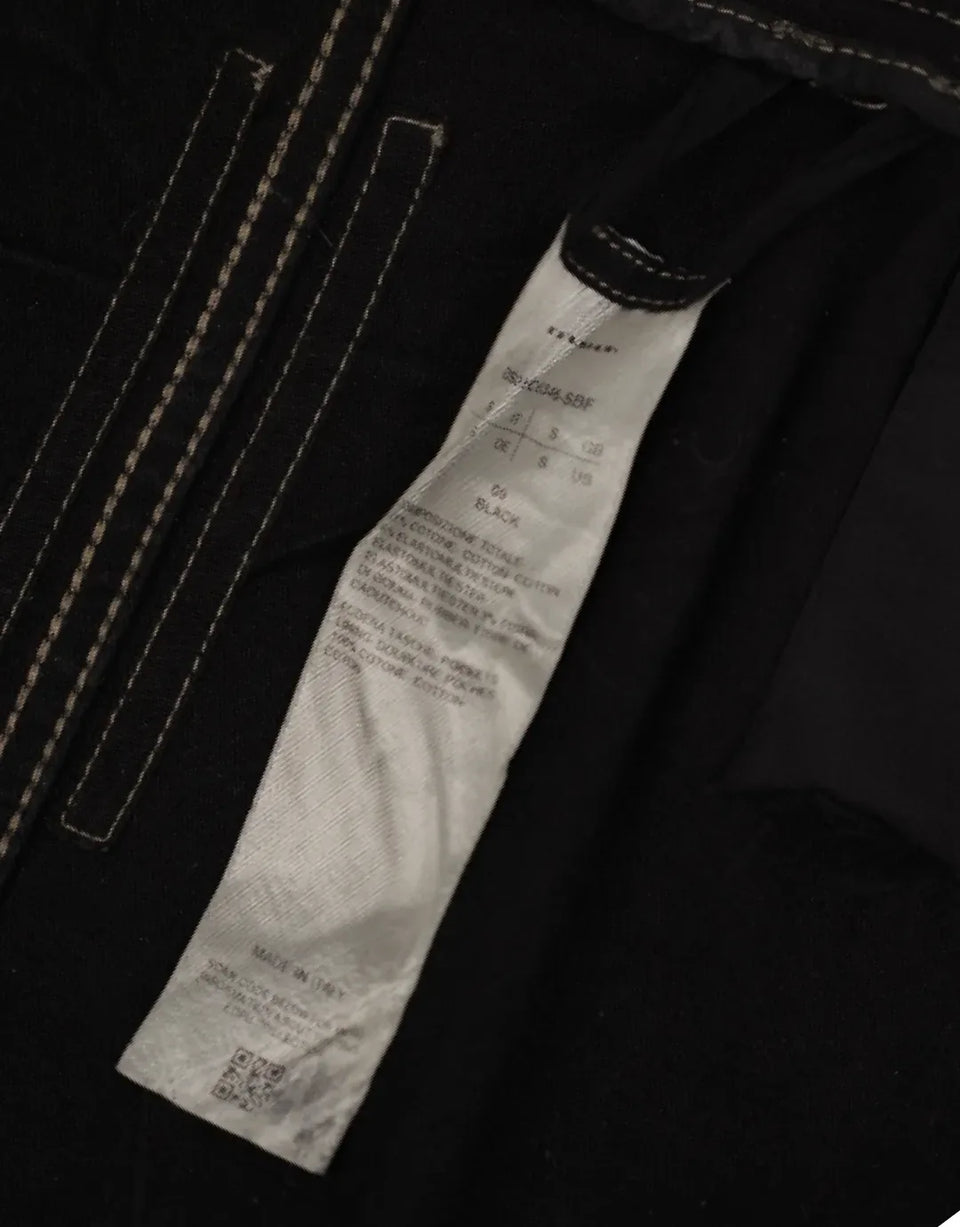 Rick Owens DRKSHDW SS23 Waxed Air Cut Mini Skirt OT1072926 · made in Italy · care label