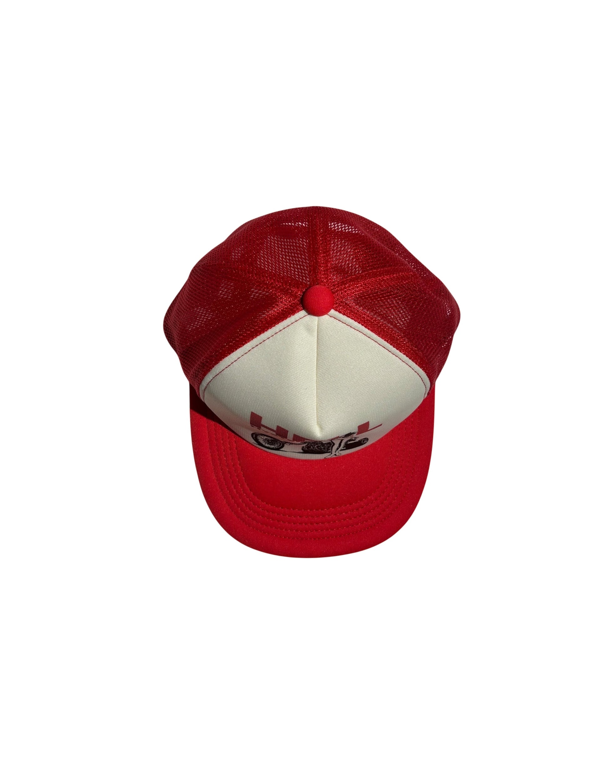 "Hell" Trucker Cap White Red Hysteric Glamour