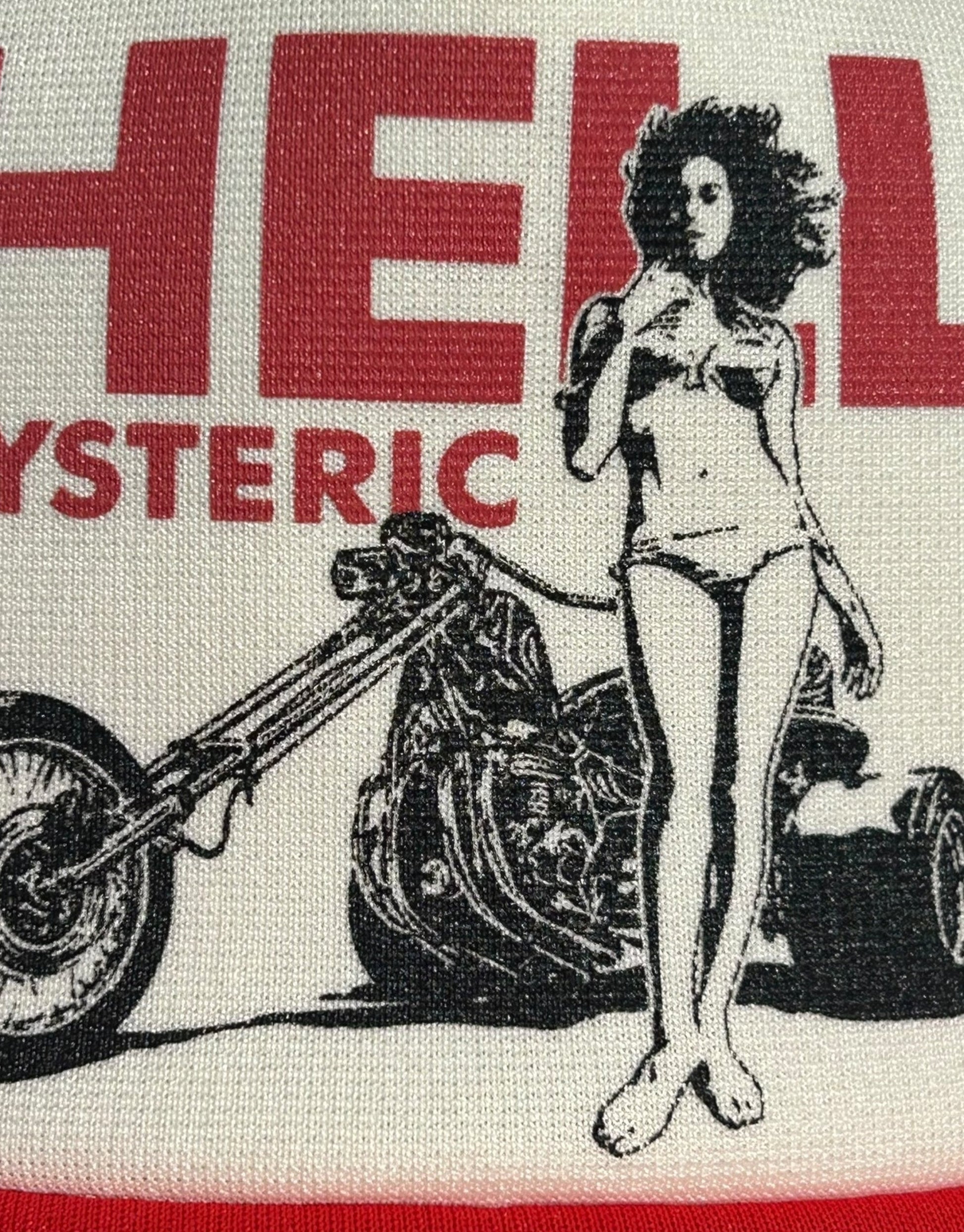 "Hell" Trucker Cap White Red Hysteric Glamour