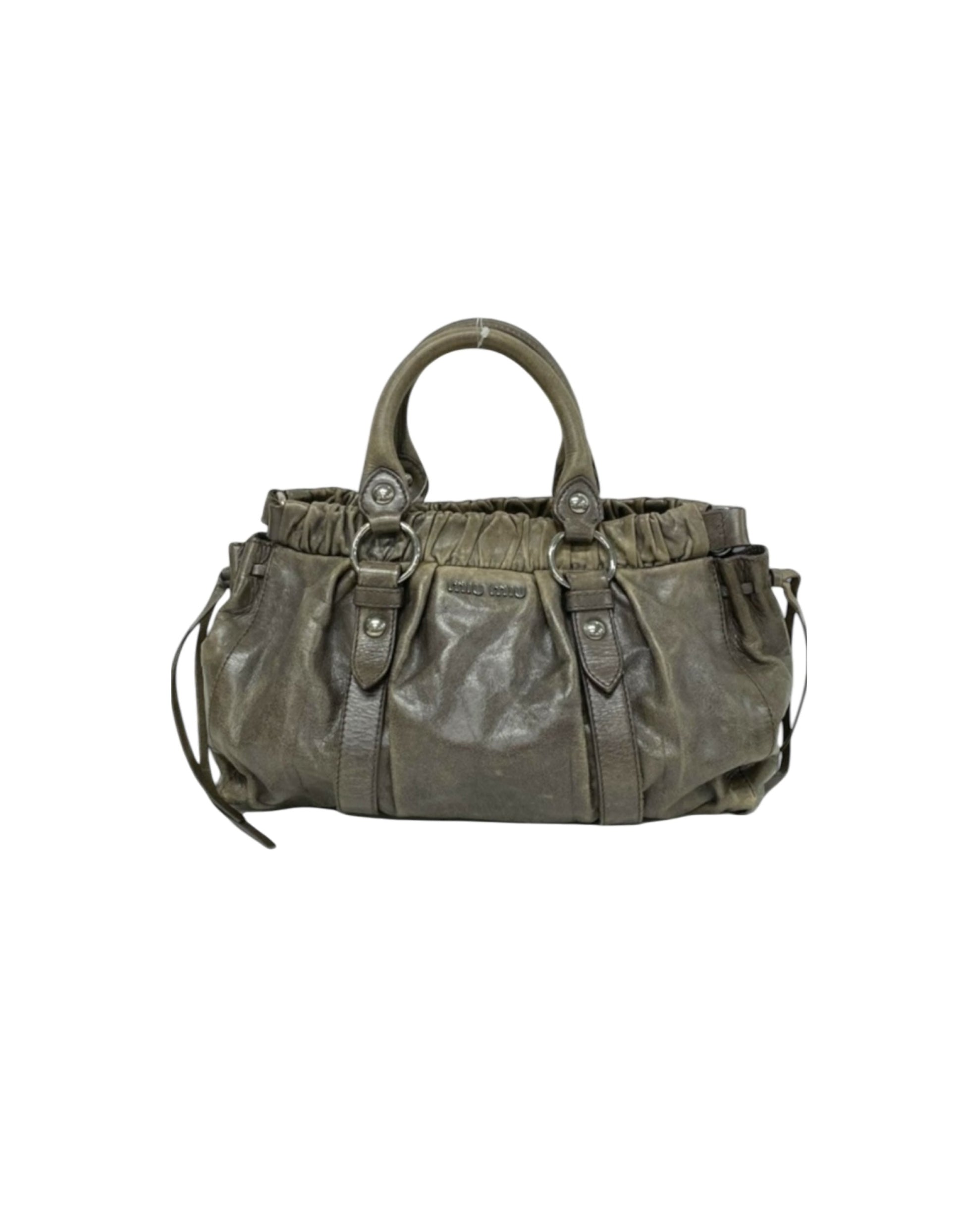 Vitello Bag Gray Miu MIu