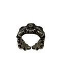 Double Floral Ring Chrome Hearts