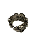 Double Floral Ring Chrome Hearts