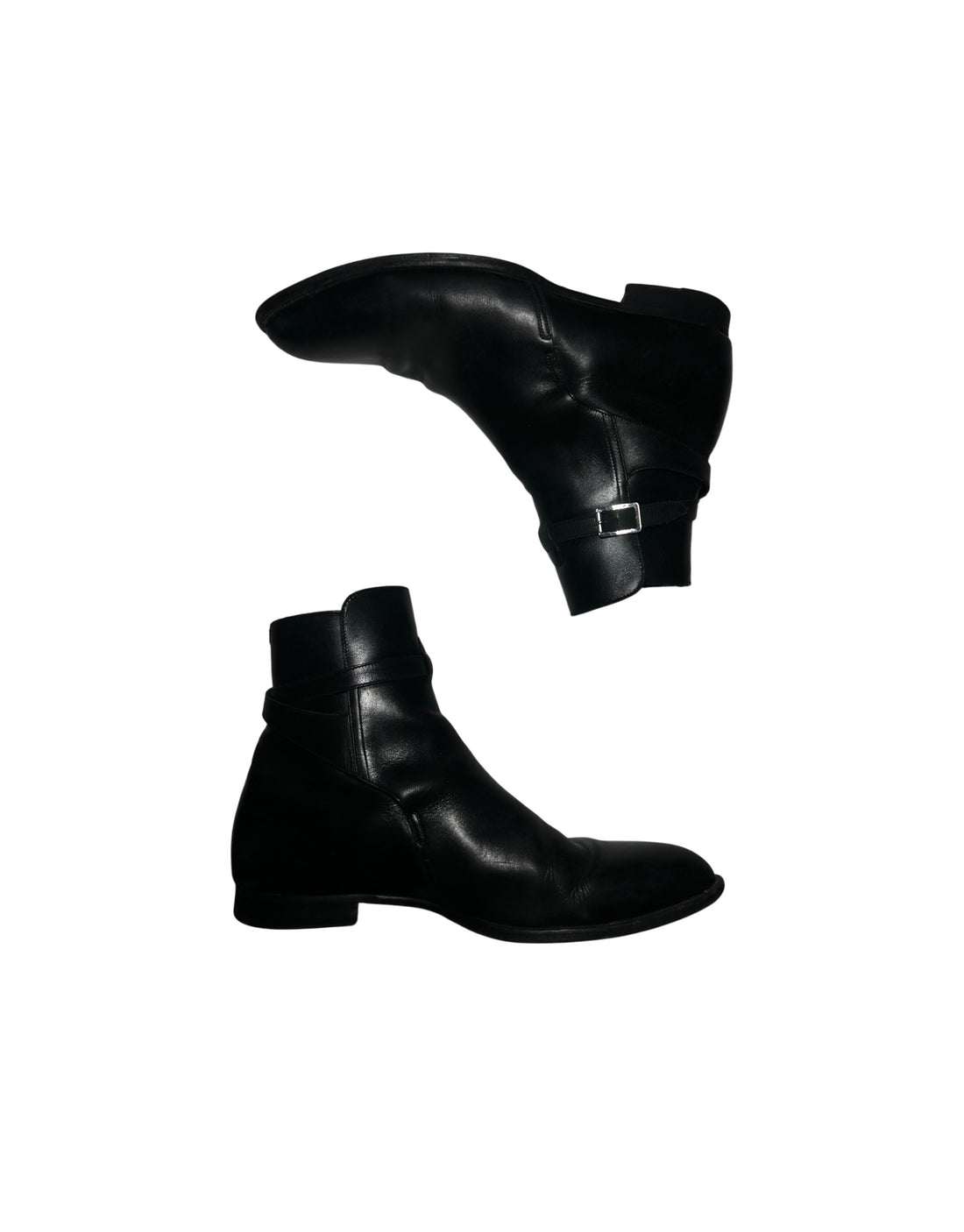 Jodhpur Black Leather Boots Celine