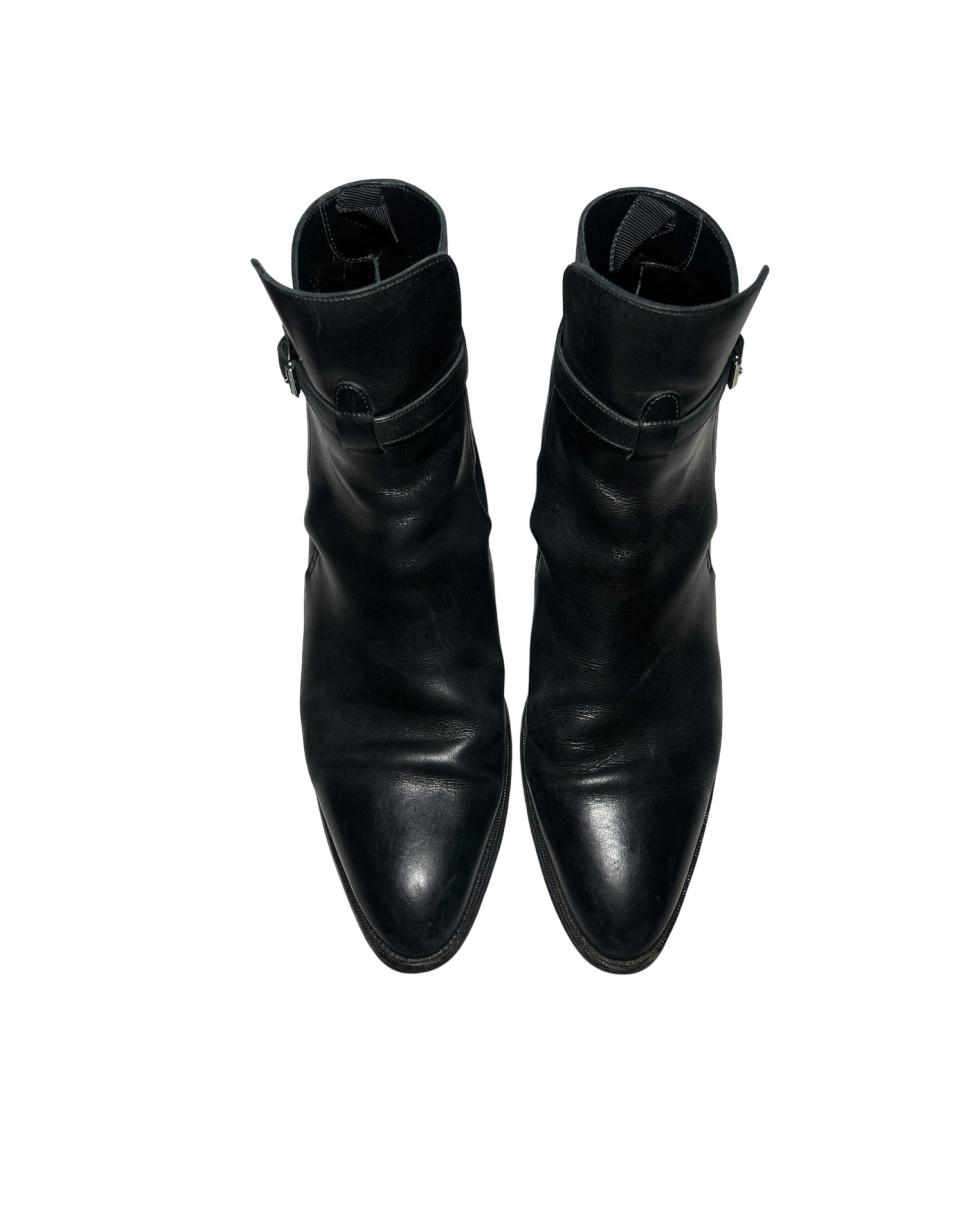 Jodhpur Black Leather Boots Celine