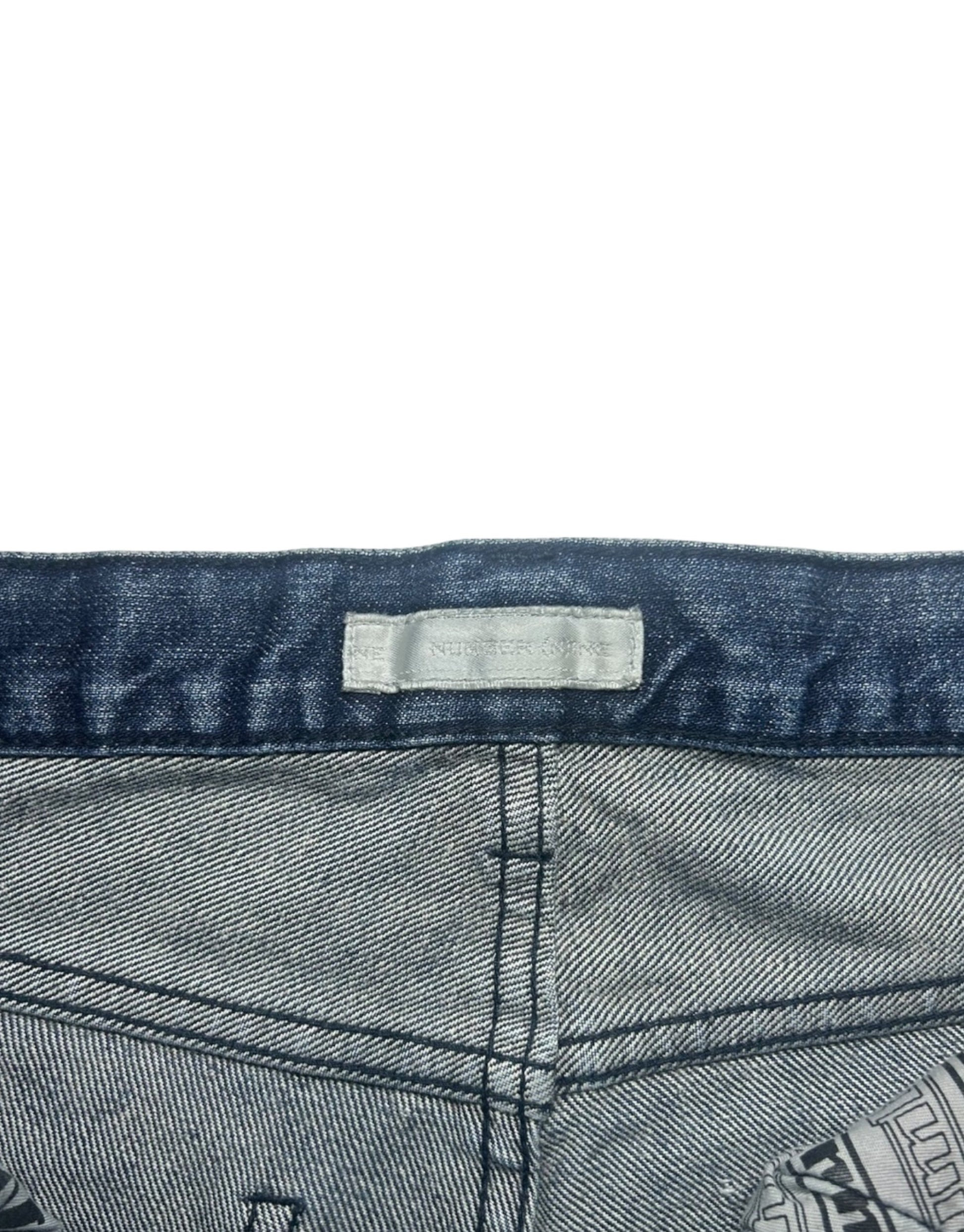 AW01 Bullet Hole Distressed Denim Number (N)ine