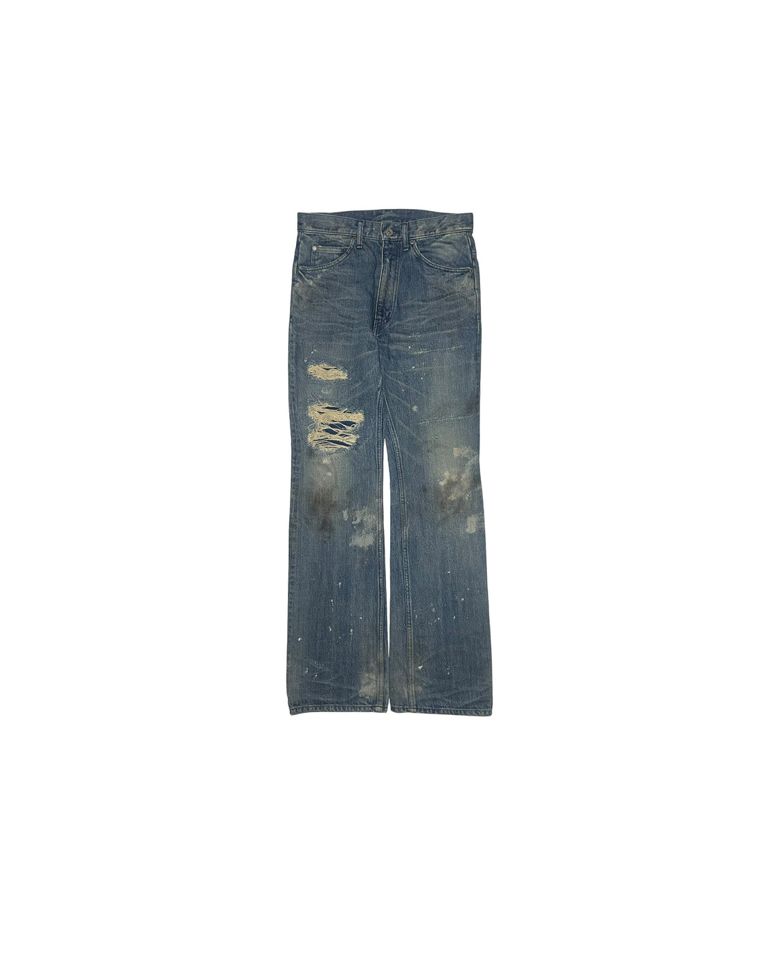 AW12 Cowhide Leather Bootcut Jeans Isamu Katayama Backlash