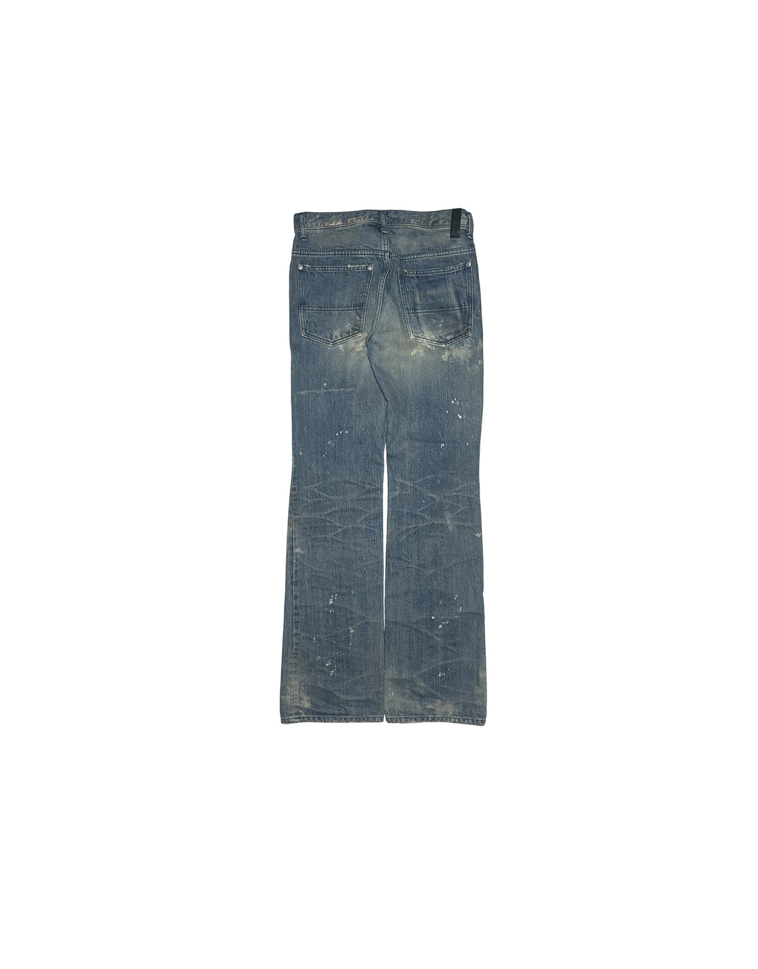 AW12 Cowhide Leather Bootcut Jeans Isamu Katayama Backlash