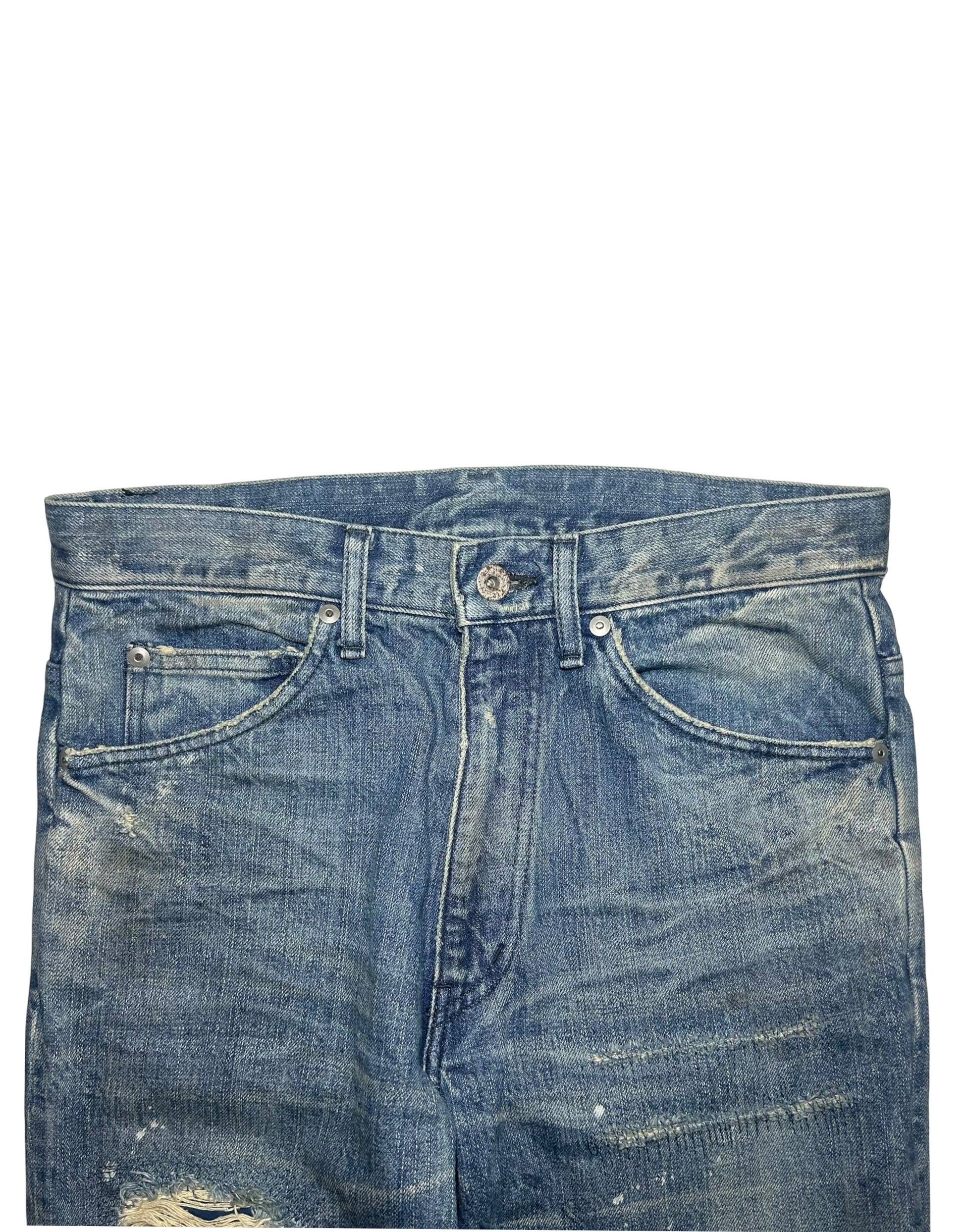 AW12 Cowhide Leather Bootcut Jeans Isamu Katayama Backlash