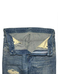 AW12 Cowhide Leather Bootcut Jeans Isamu Katayama Backlash