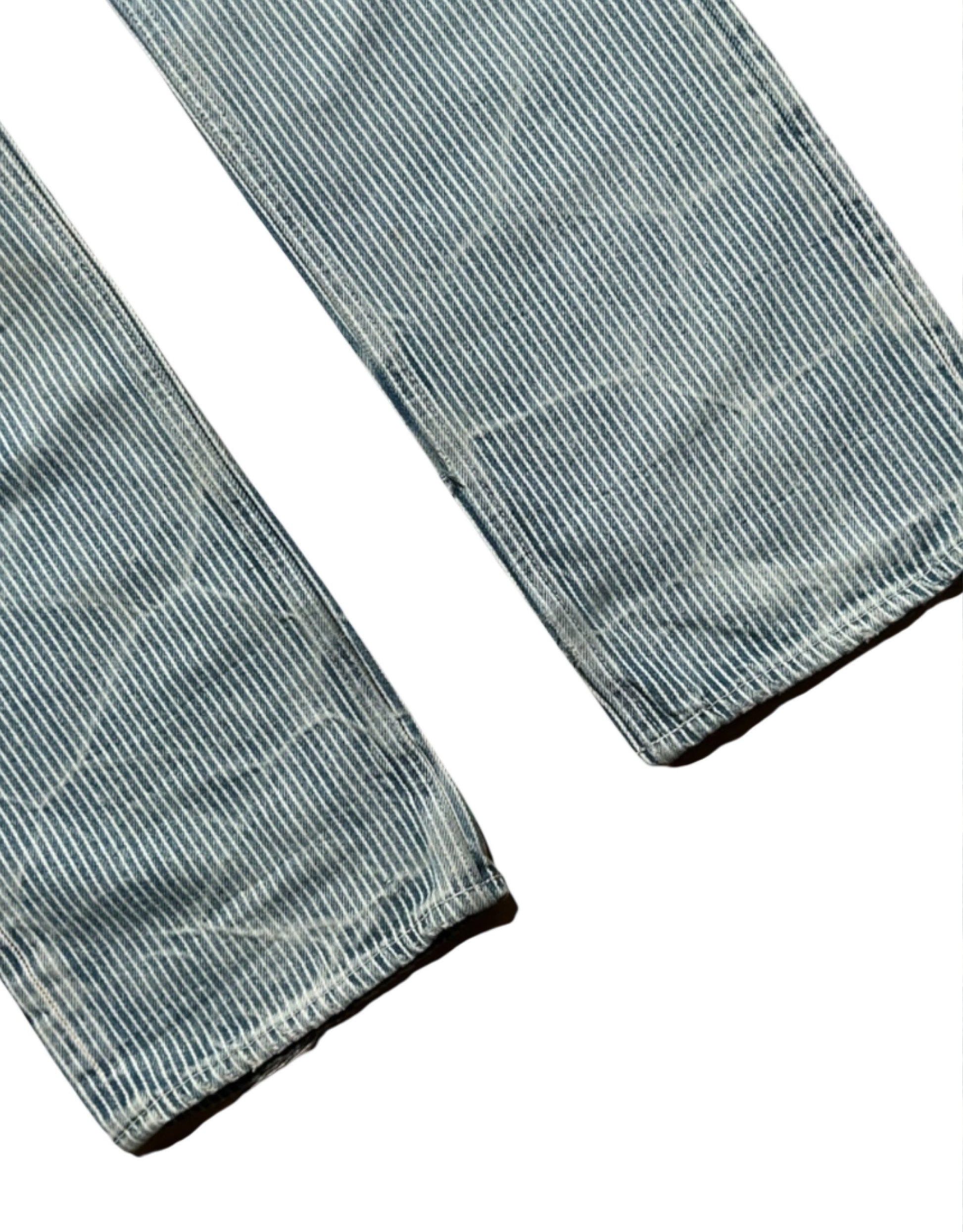 SS08 Destroyed Hickory Stripe Denim Number (N)ine