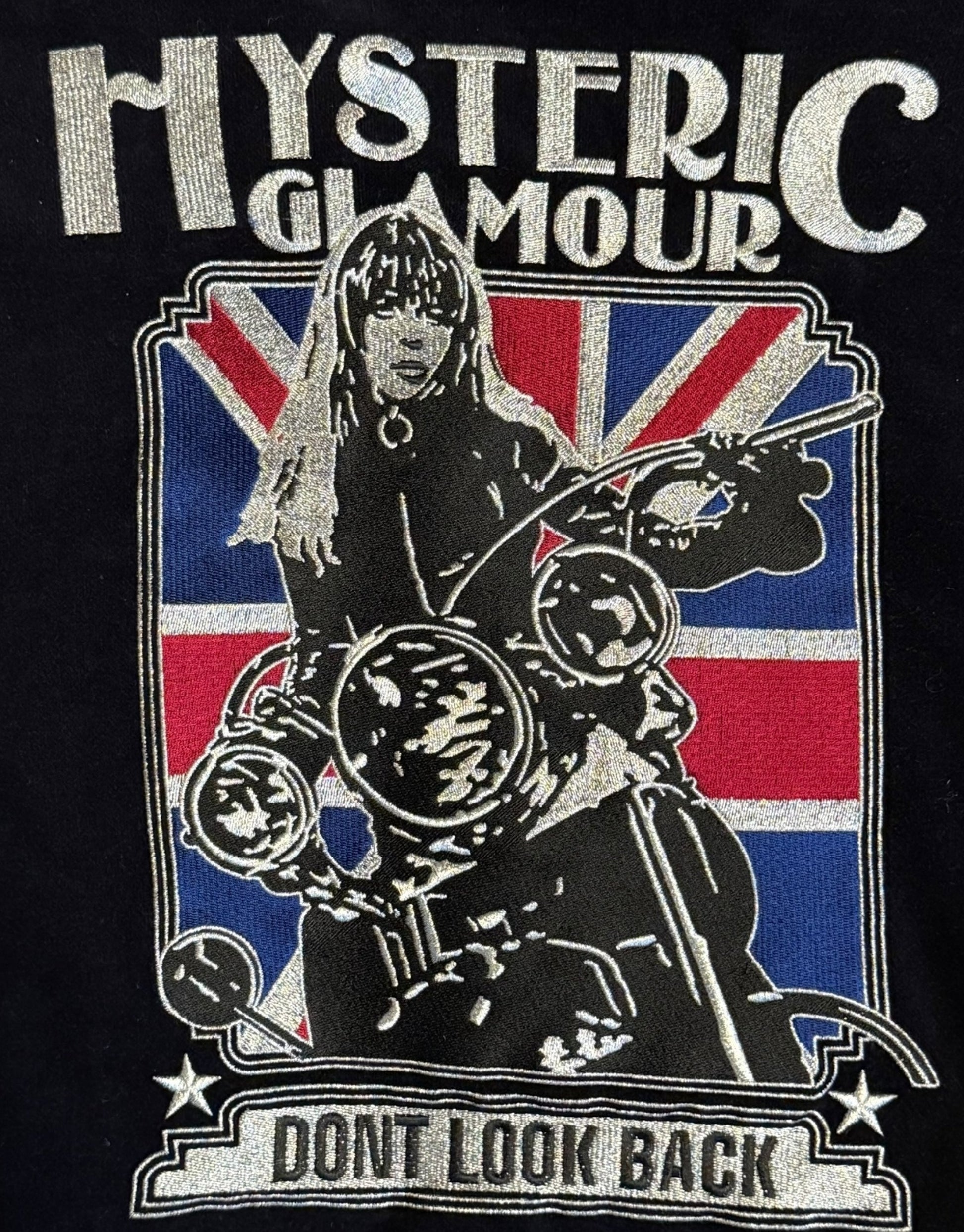 Don’t Look Back Velour Bomber Jacket Hysteric Glamour