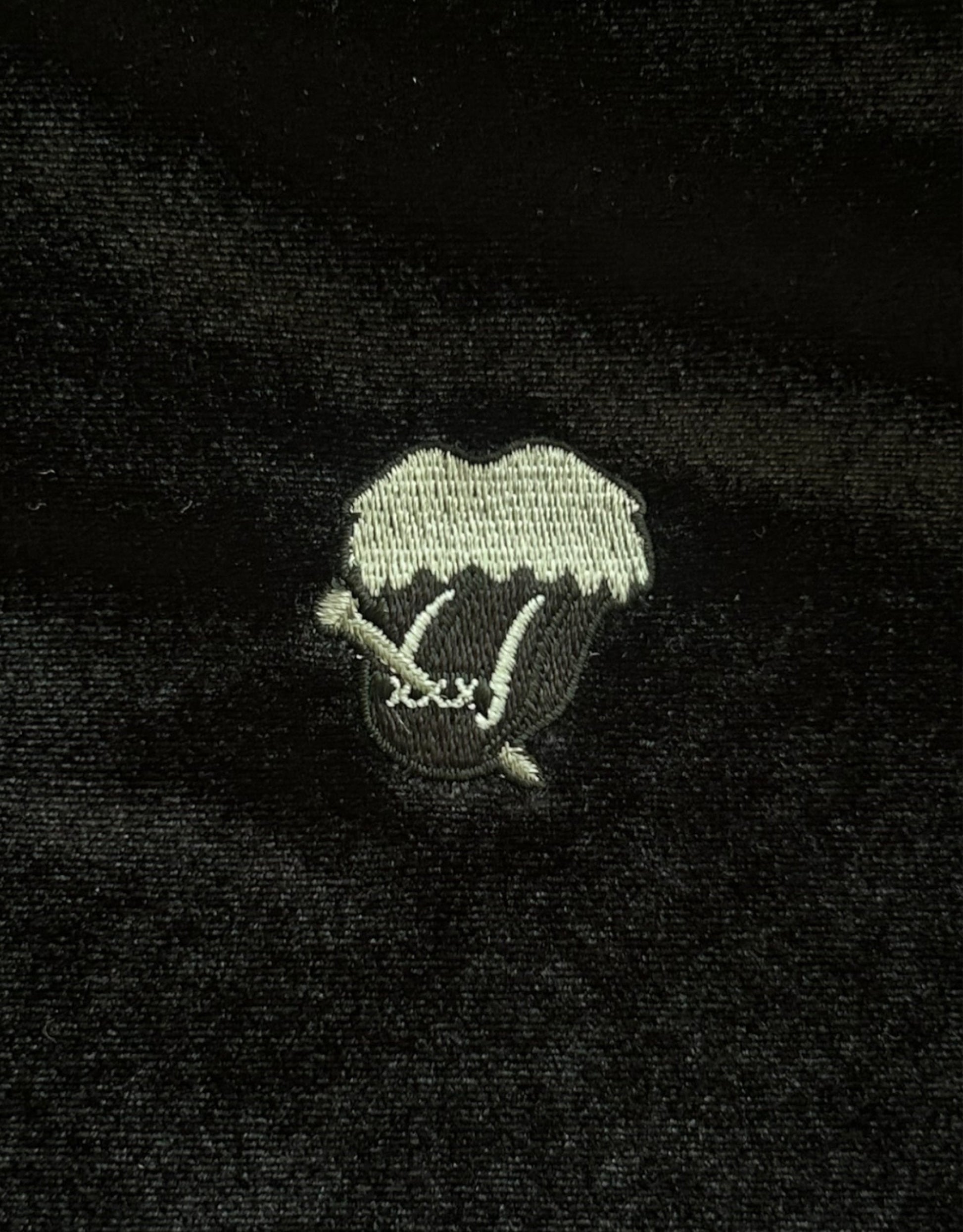 Velour Rolling Stones Zip Up Jacket Black Number (N)ine