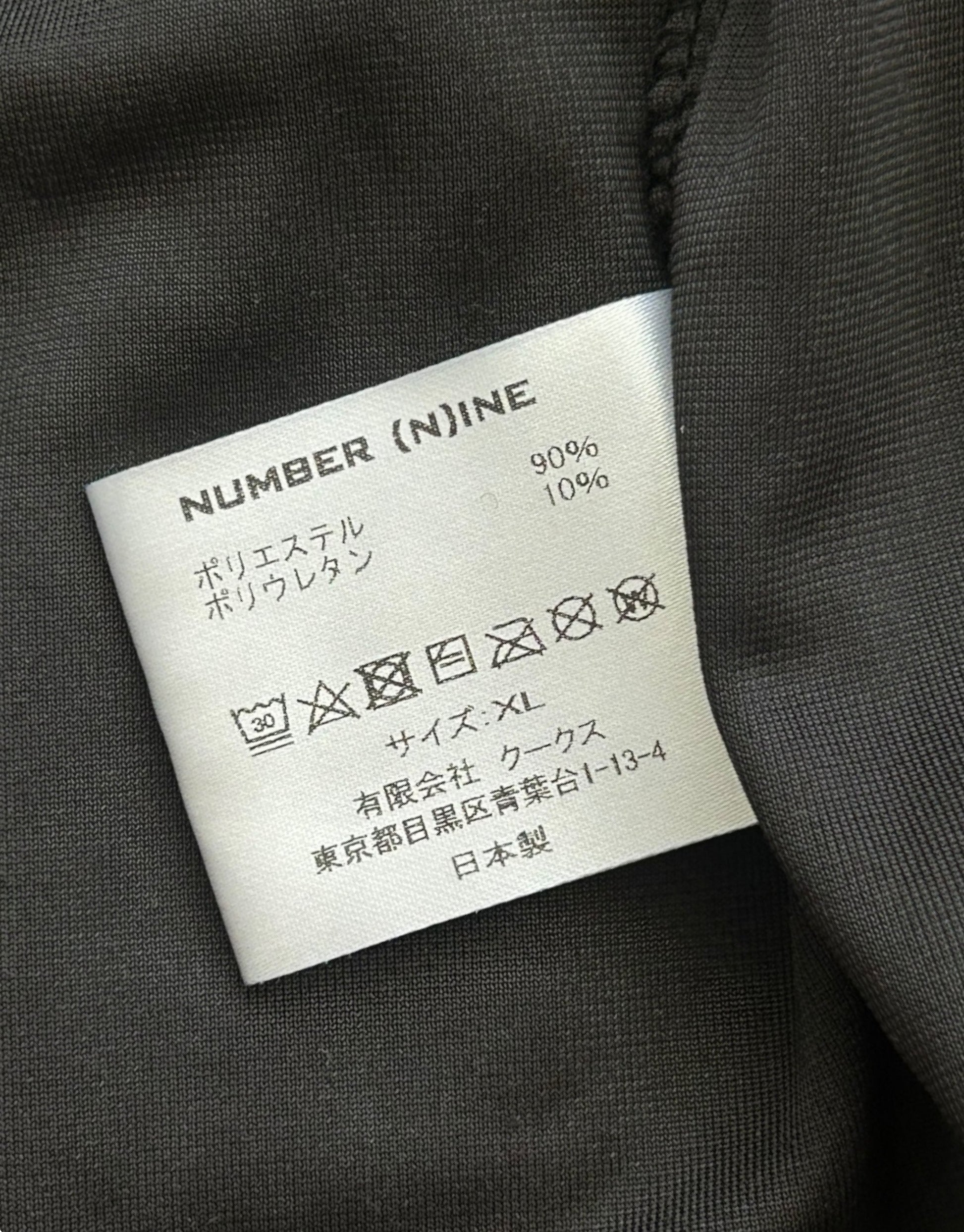 Velour Rolling Stones Zip Up Jacket Black Number (N)ine