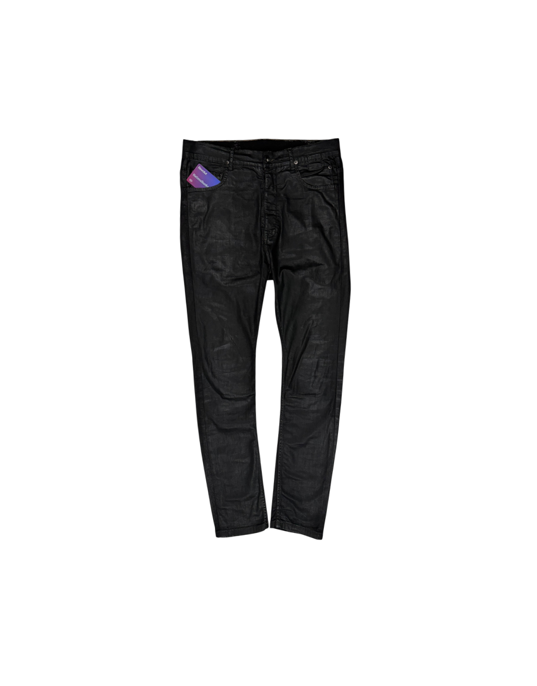 Torrence Cut Denim Black Rick Owens DRKSHDW