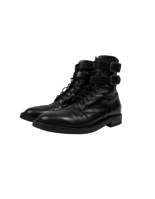 Saint Laurent Army 20 Laced Up Boot Black SH1076426 · made in Italy