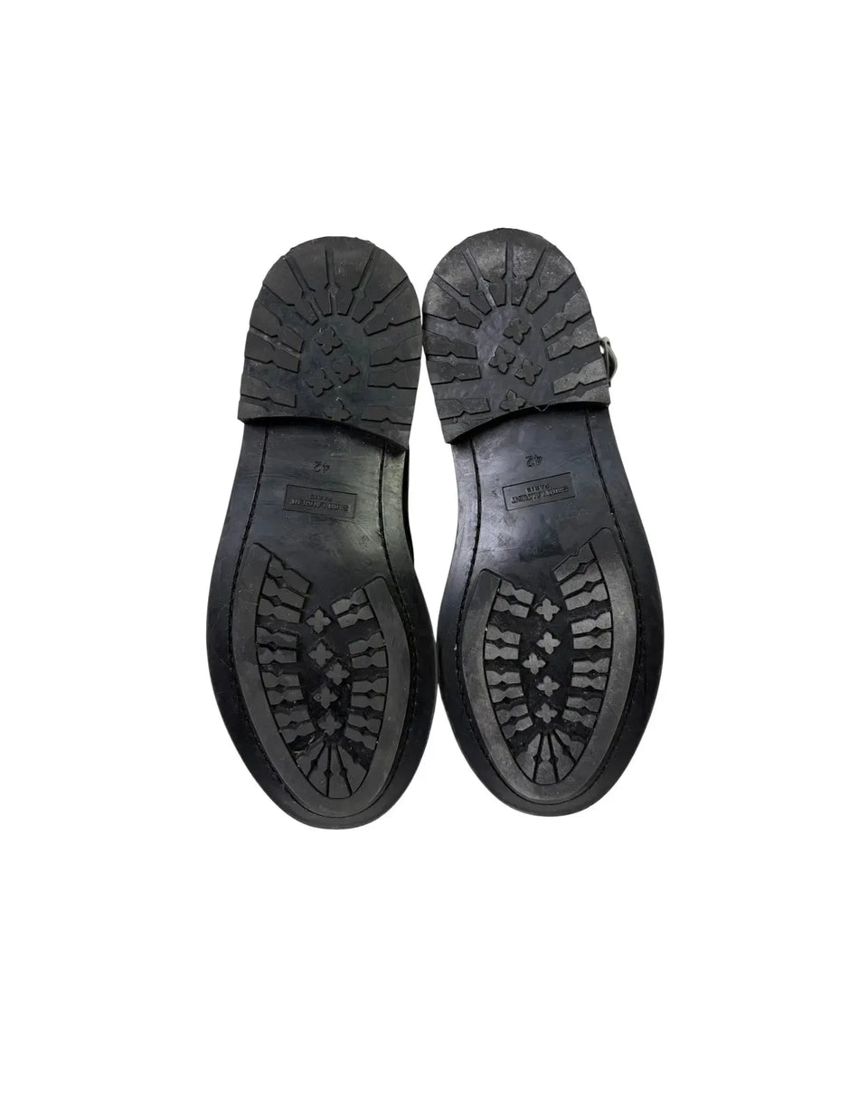 Saint Laurent Army 20 Laced Up Boot Black SH1076426 · made in Italy