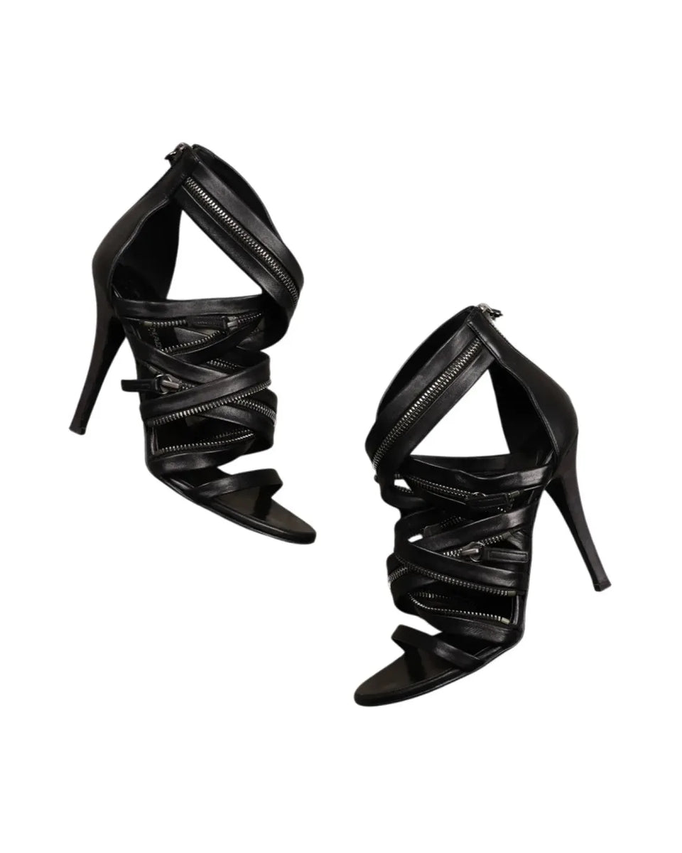 Balmain By Giuseppe Zanotti Zipper Heels SH1077326 · front