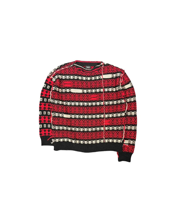 Raf Simons X 205W39NYC Calvin Klein FW18 Asymetrical Inside Out Knit Sweater SW10722
