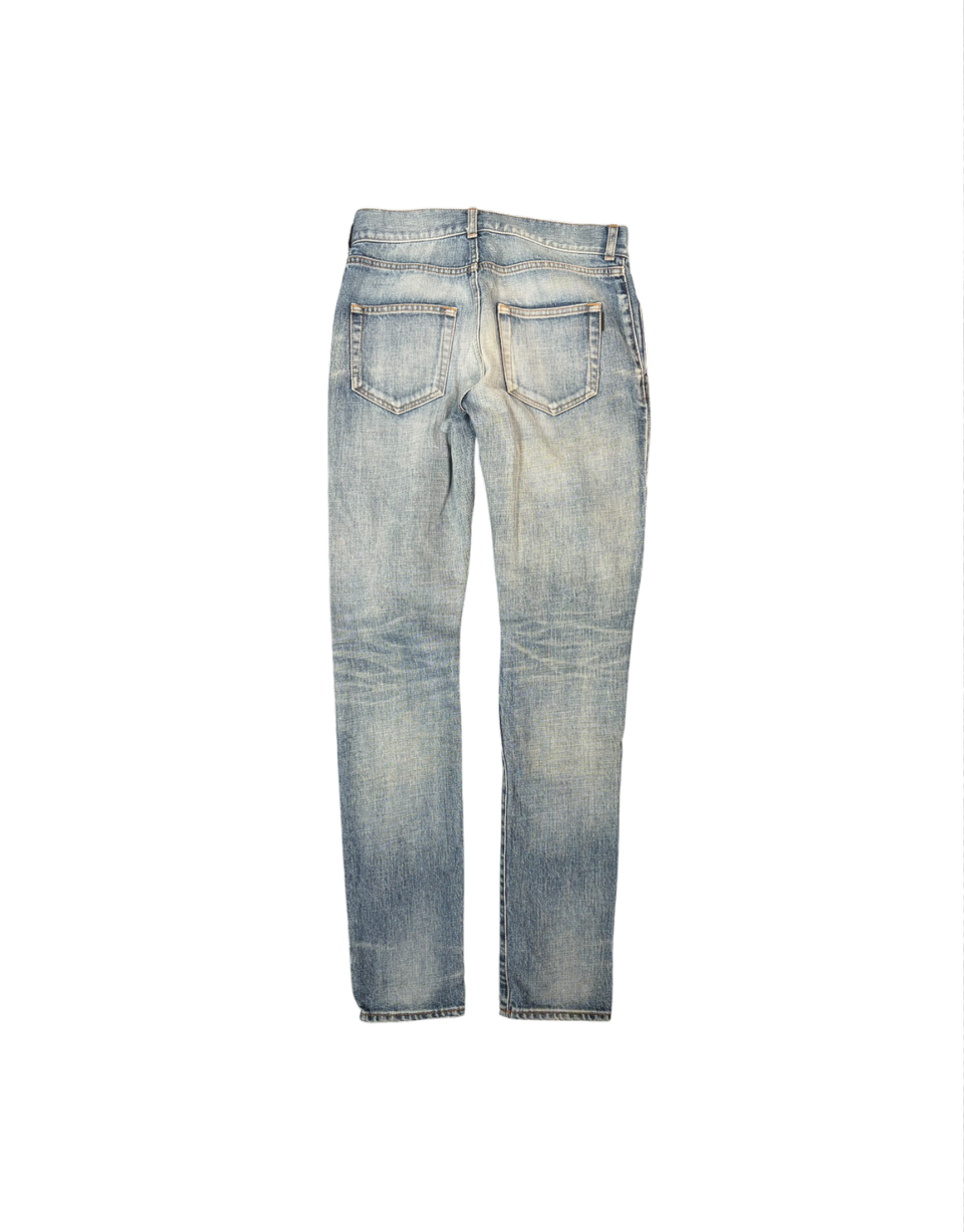 SS15 By Hedi Slimane D02 Repaired Knee Denim