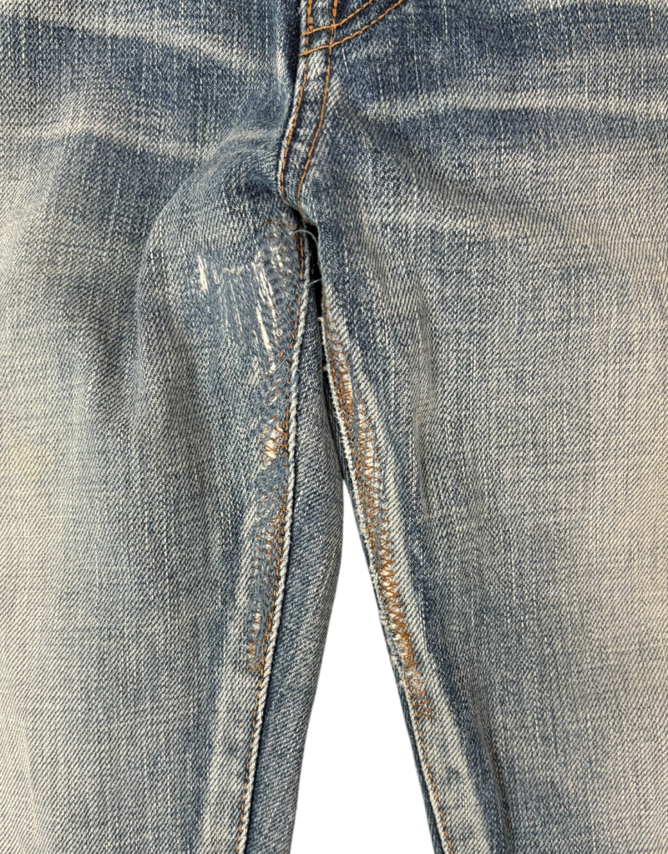 SS15 By Hedi Slimane D02 Repaired Knee Denim