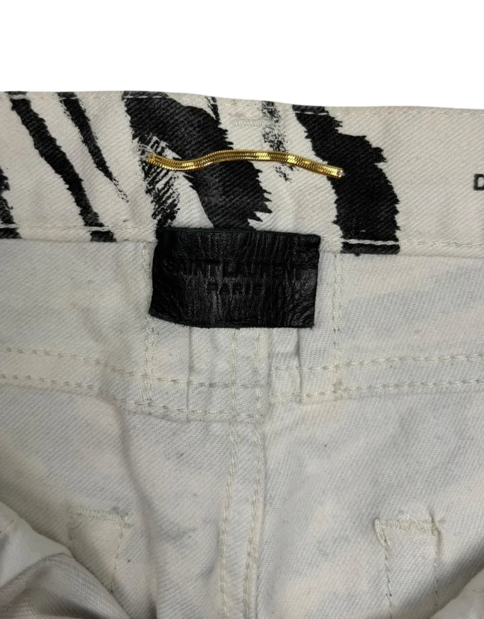 Saint Laurent SS14 SS14 D01 Zebra Denim TO1074626