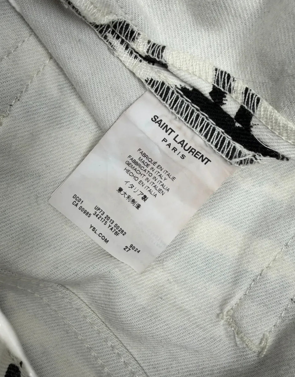 Saint Laurent SS14 SS14 D01 Zebra Denim TO1074626