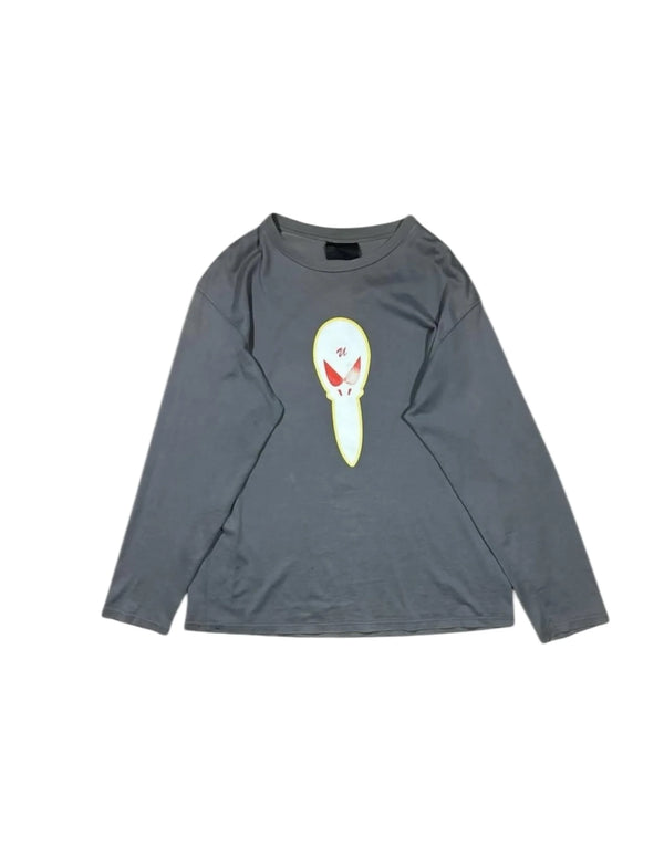 AW00 Melting Pot Skull Graphic Grey Undercover