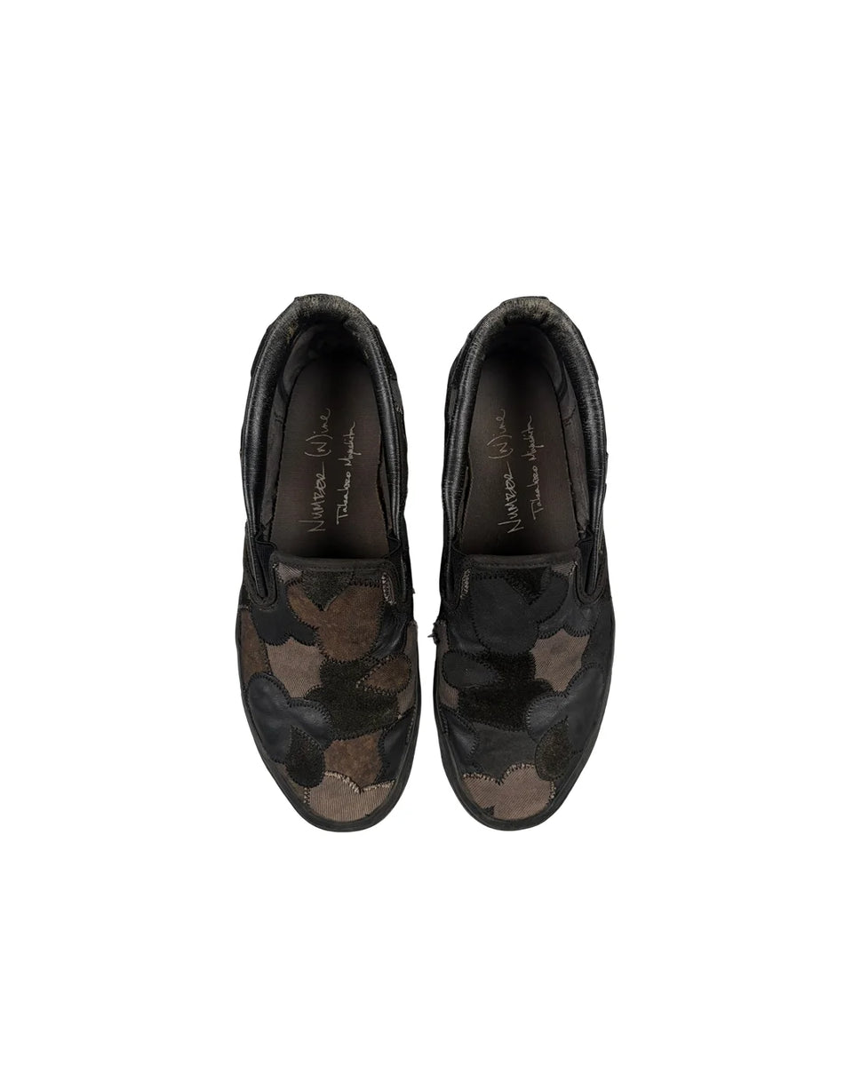 AW03 Crying Heart Patchwork Slip On Sneaker Number (N)ine