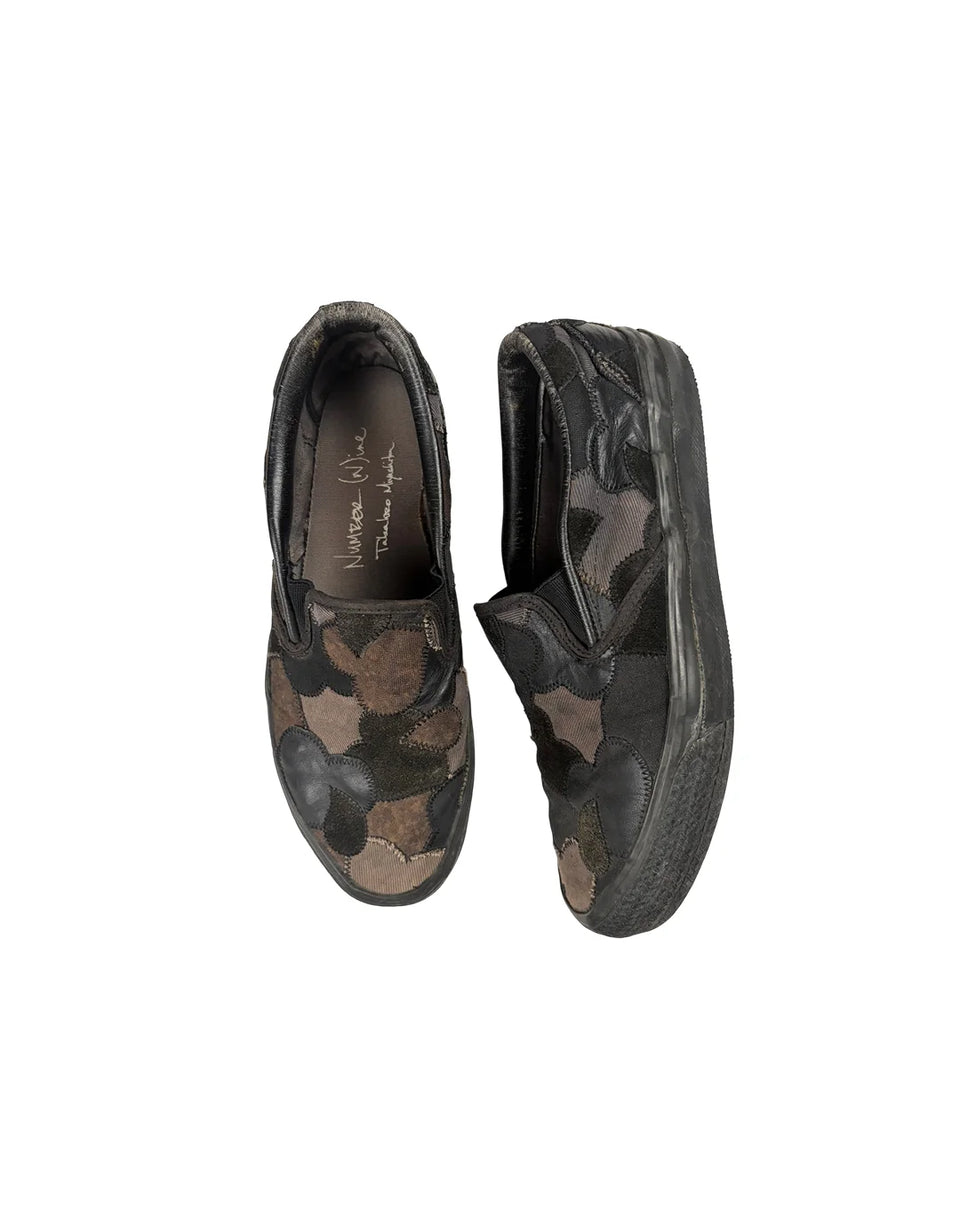 AW03 Crying Heart Patchwork Slip On Sneaker Number (N)ine