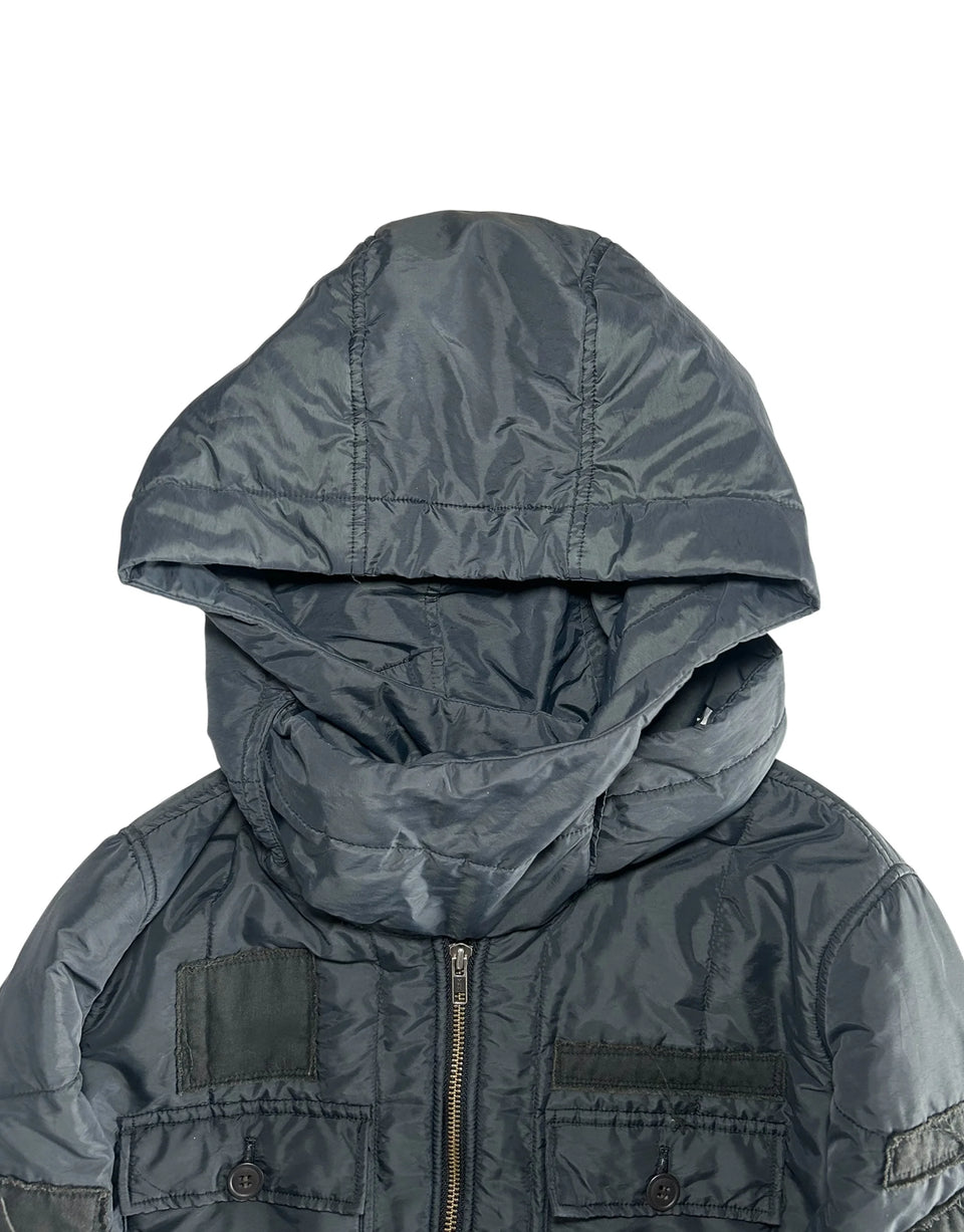AW05 “Arts and Crafts” Patchwork Puffer Jacket Undercover