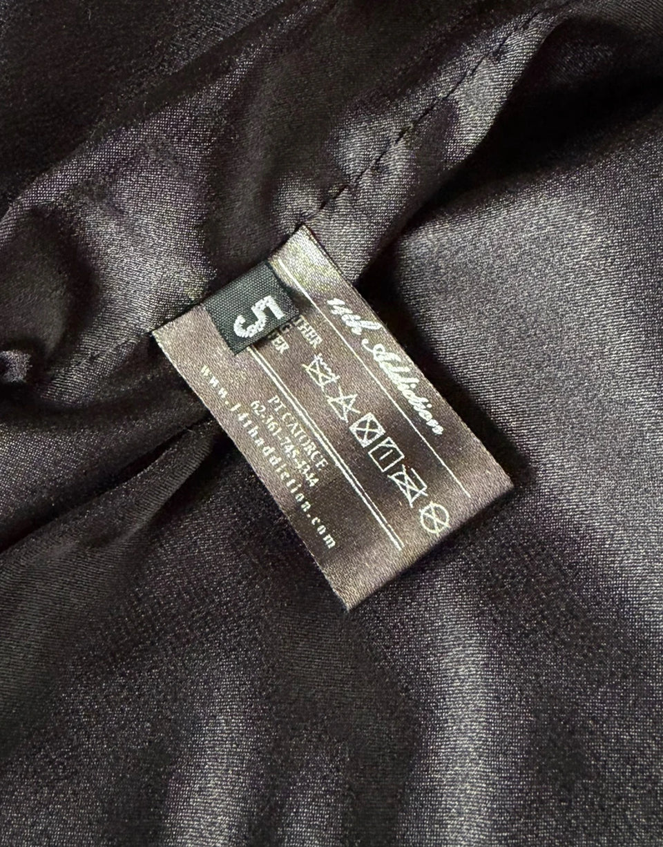 Cross Zip Fur Leather Jacket - Product Image