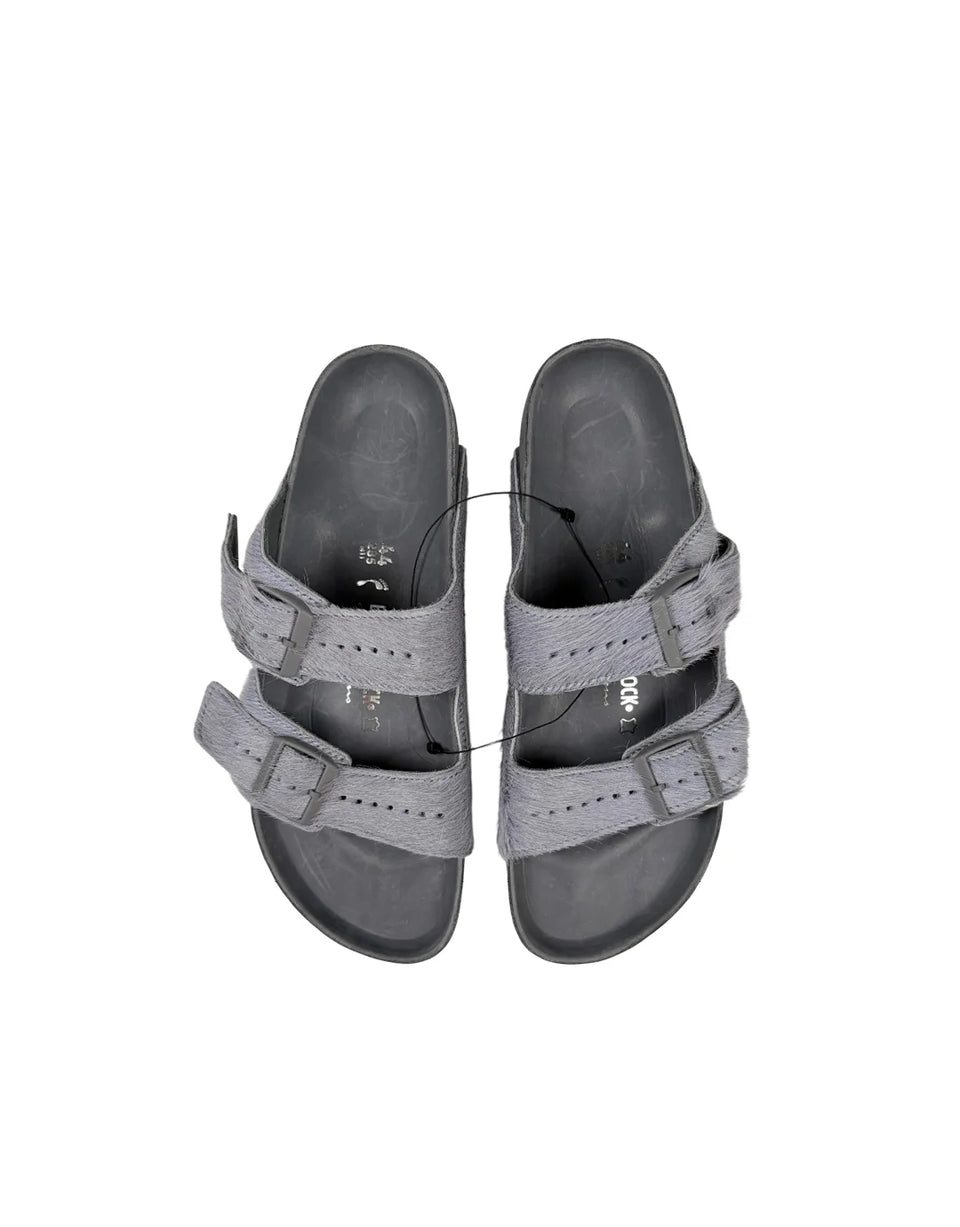 Fur Sandals Grey Rick Owens X Birkenstock