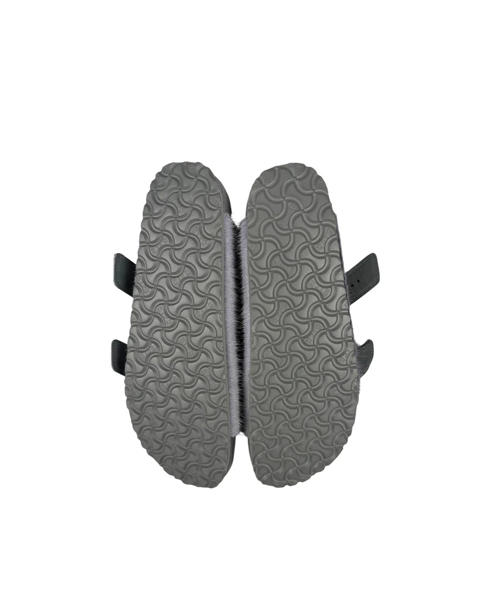 Fur Sandals Grey Rick Owens X Birkenstock