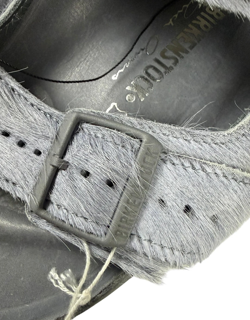 Fur Sandals Grey Rick Owens X Birkenstock