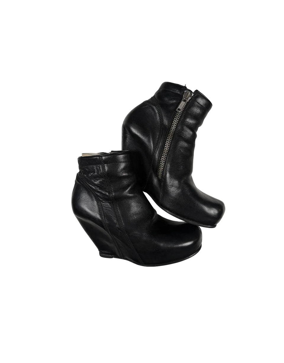 FW11 Limo Wedge Ankle Boots Rick Owens