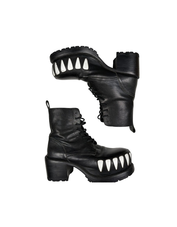 Walter Van Beirendonck FW22 Hyper Glam 85mm Leather Boots Walter Van Beirendonck