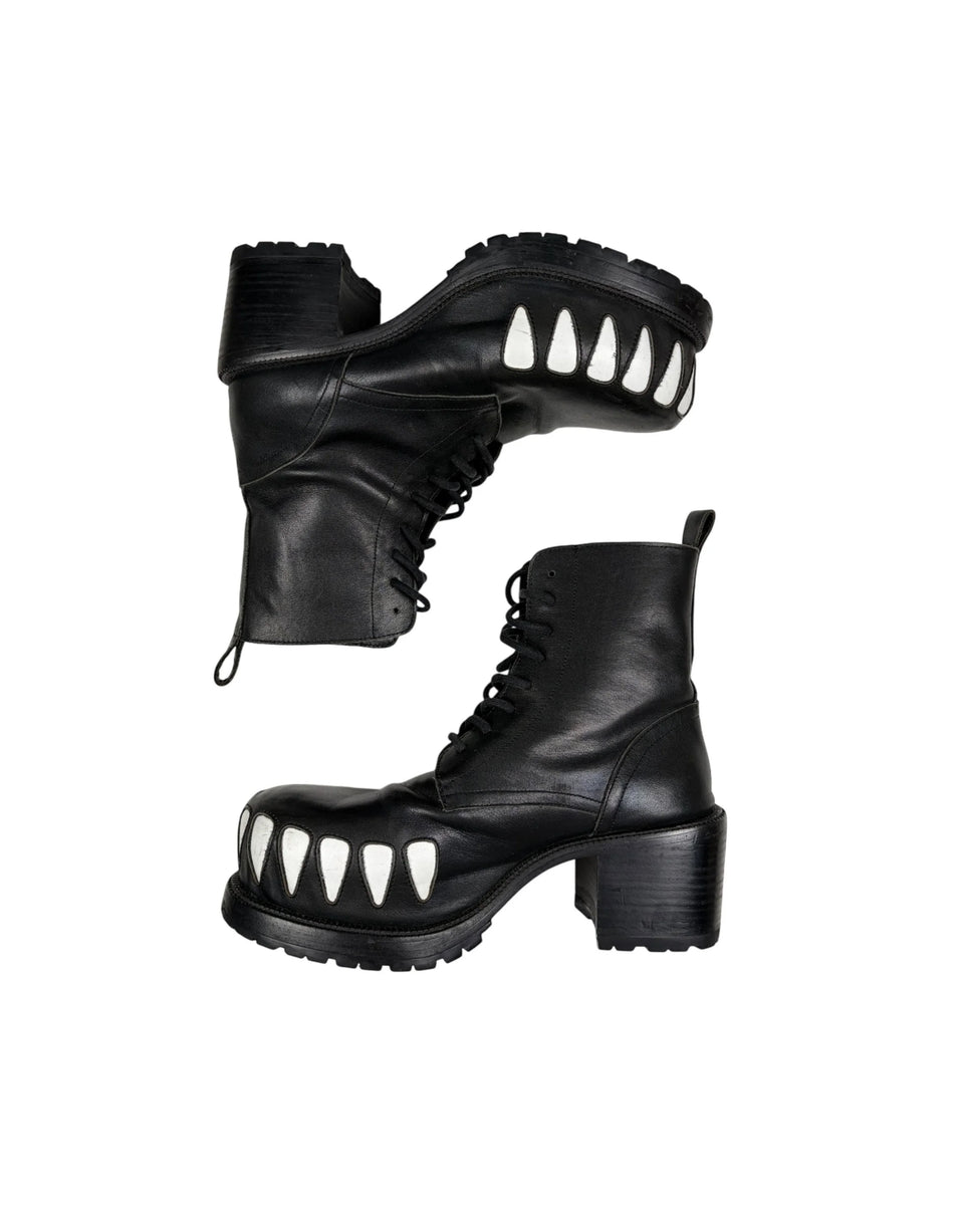 FW22 Hyper Glam 85mm Leather Boots Walter Van Beirendonck