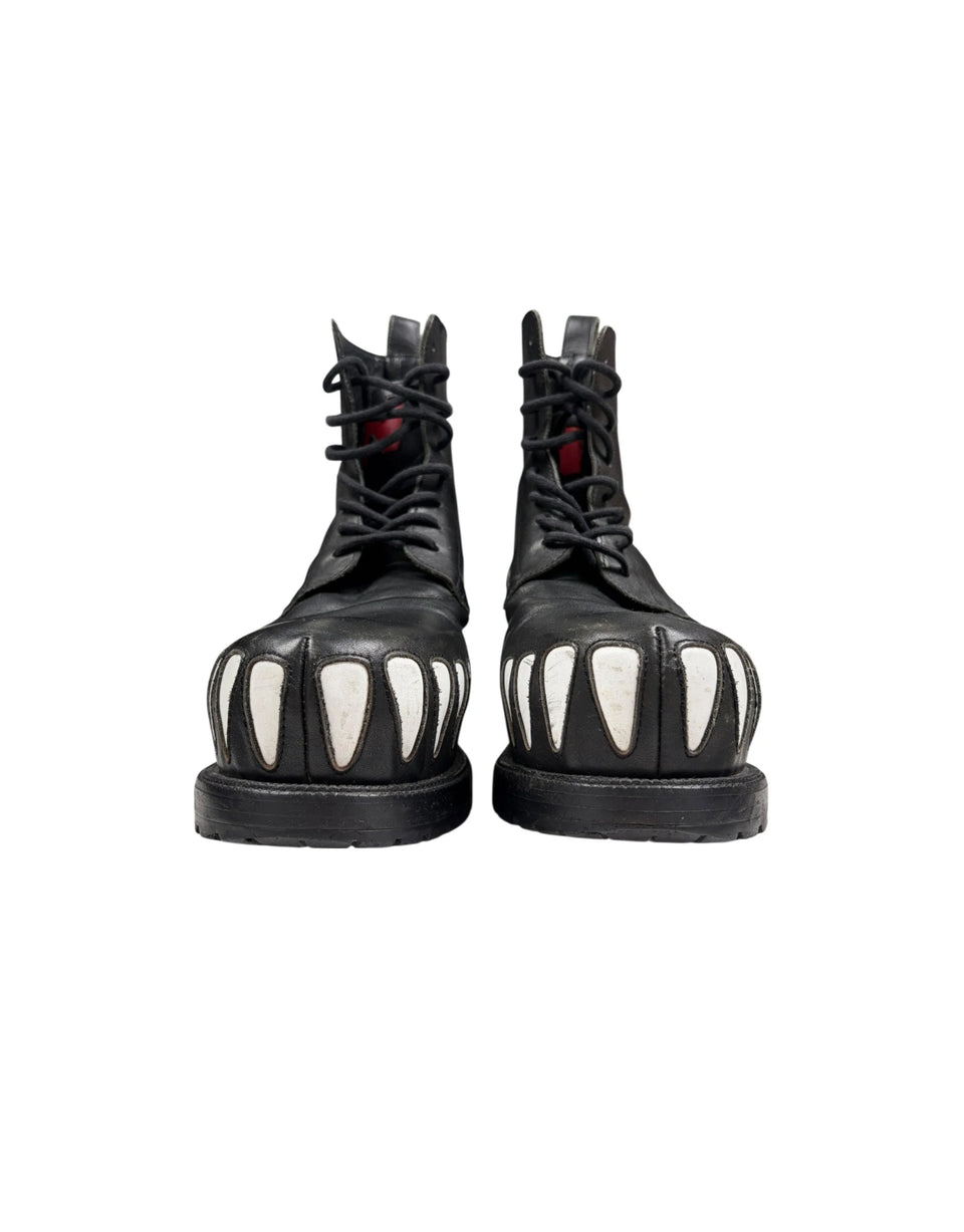 FW22 Hyper Glam 85mm Leather Boots Walter Van Beirendonck
