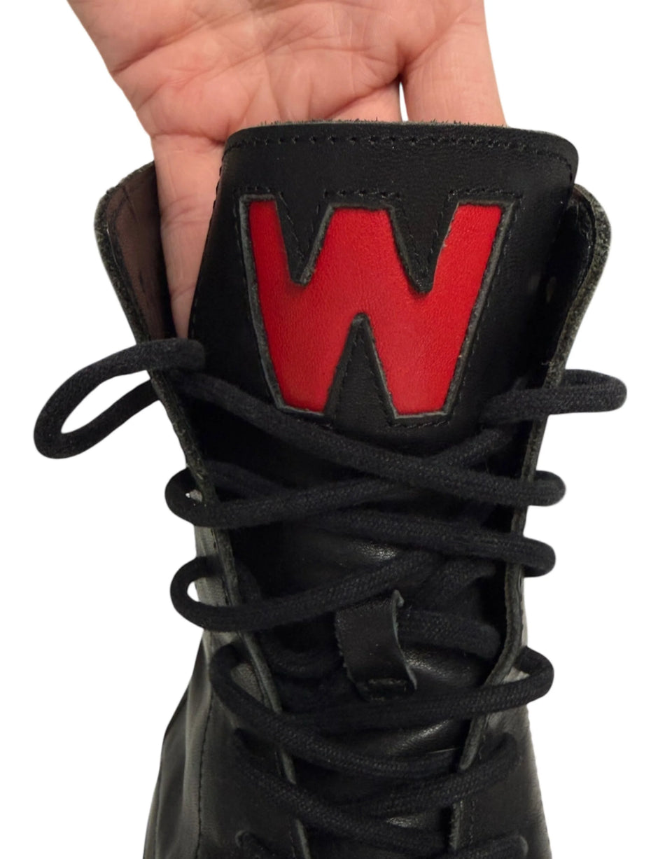 FW22 Hyper Glam 85mm Leather Boots Walter Van Beirendonck