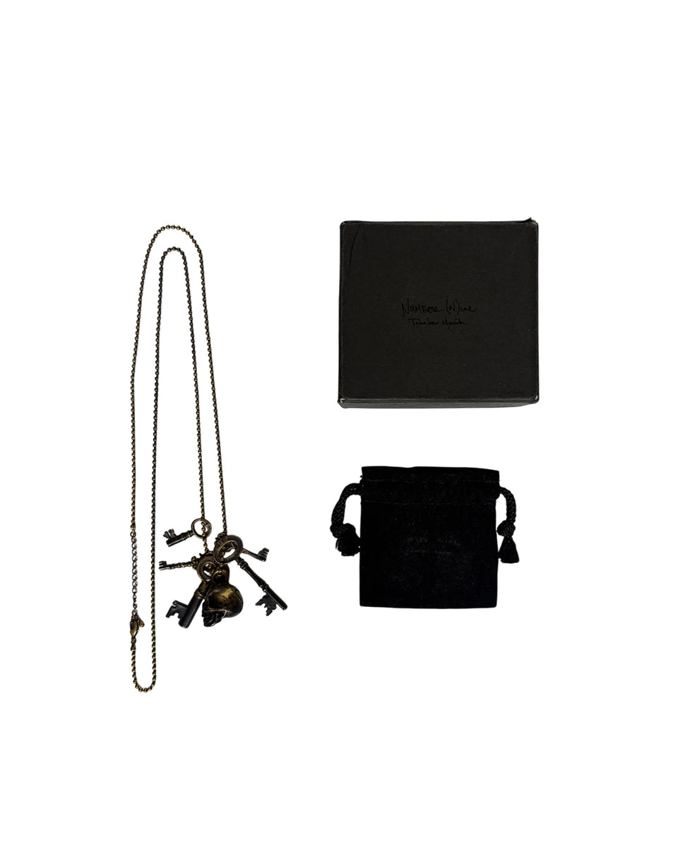 Number (N)ine SS06 Skull & Key Necklace - Product Image