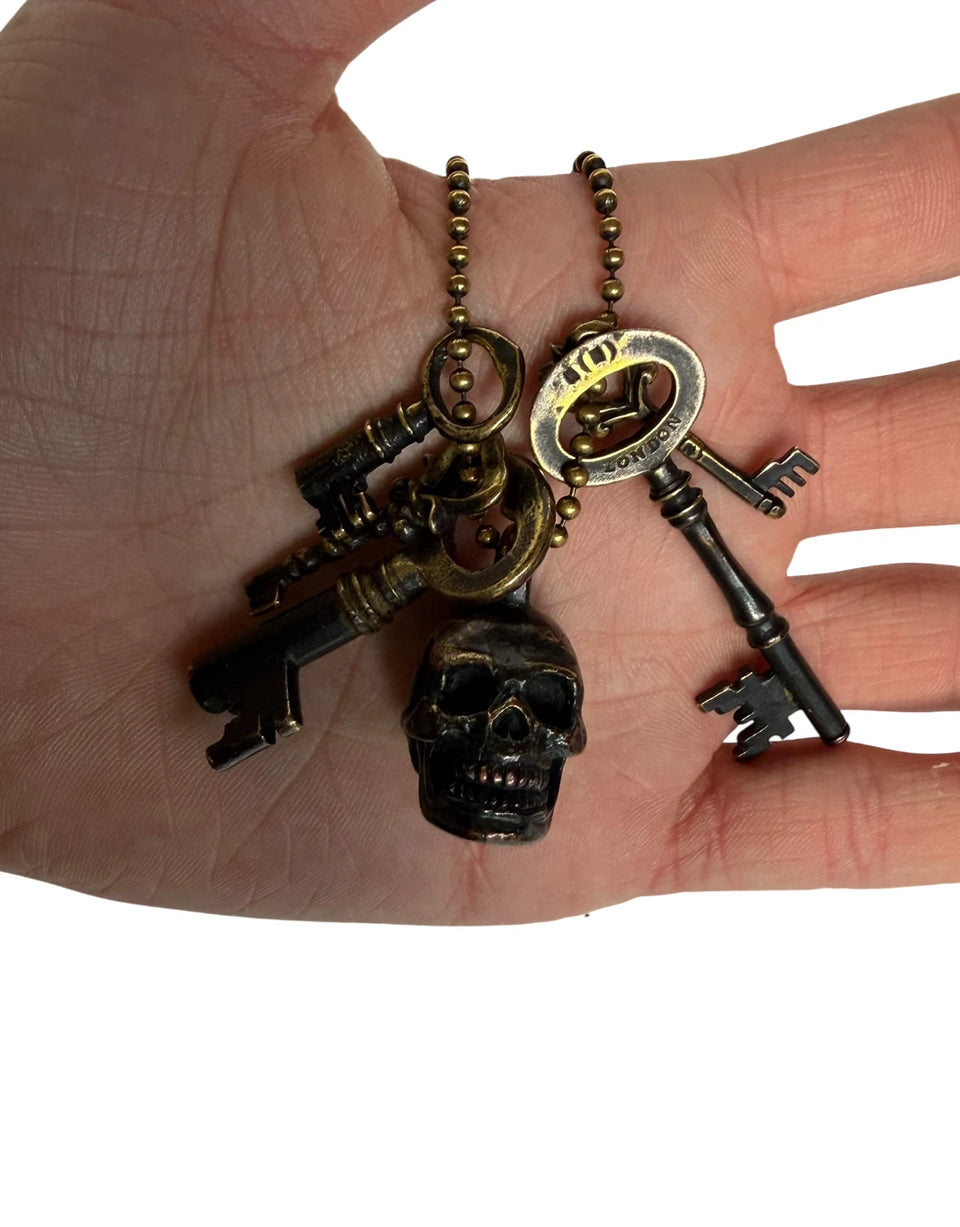 Number (N)ine SS06 Skull & Key Necklace - Product Image