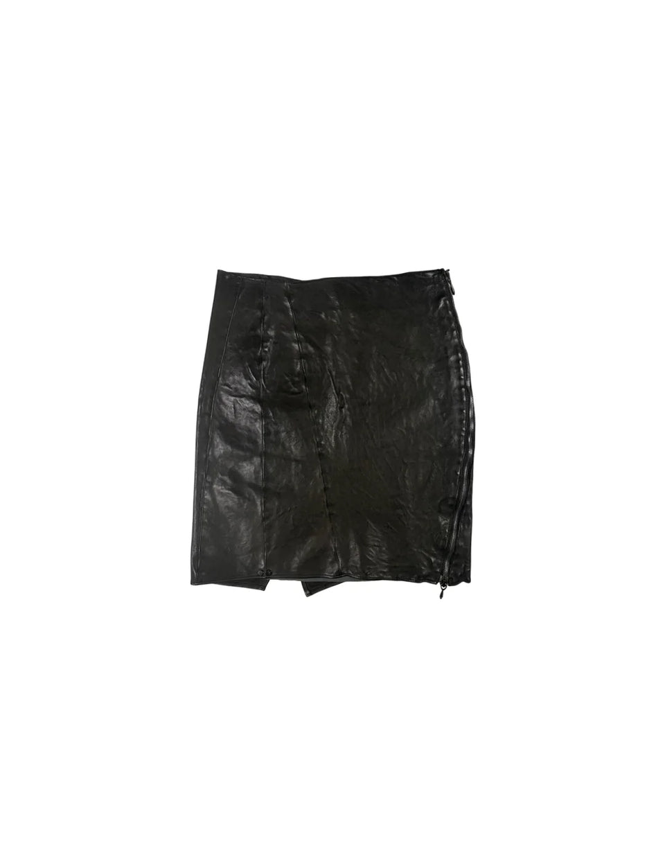 Sample Leather Wrap Skirt Incarnation