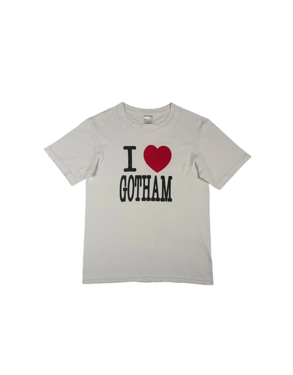 SS02 I Love Gotham Red Heart Shirt White Number (N)ine
