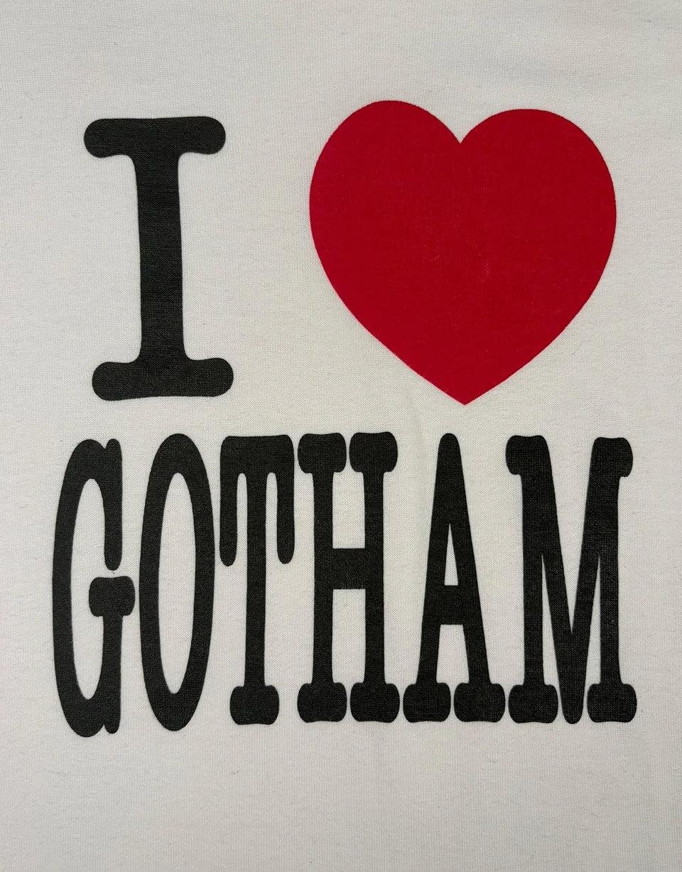 SS02 I Love Gotham Red Heart Shirt White Number (N)ine