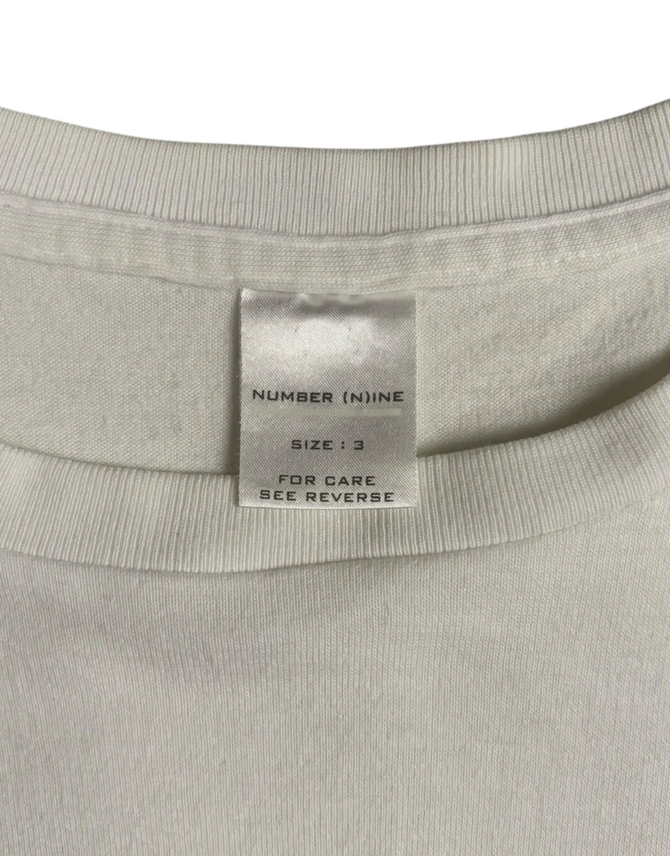 SS02 I Love Gotham Red Heart Shirt White Number (N)ine